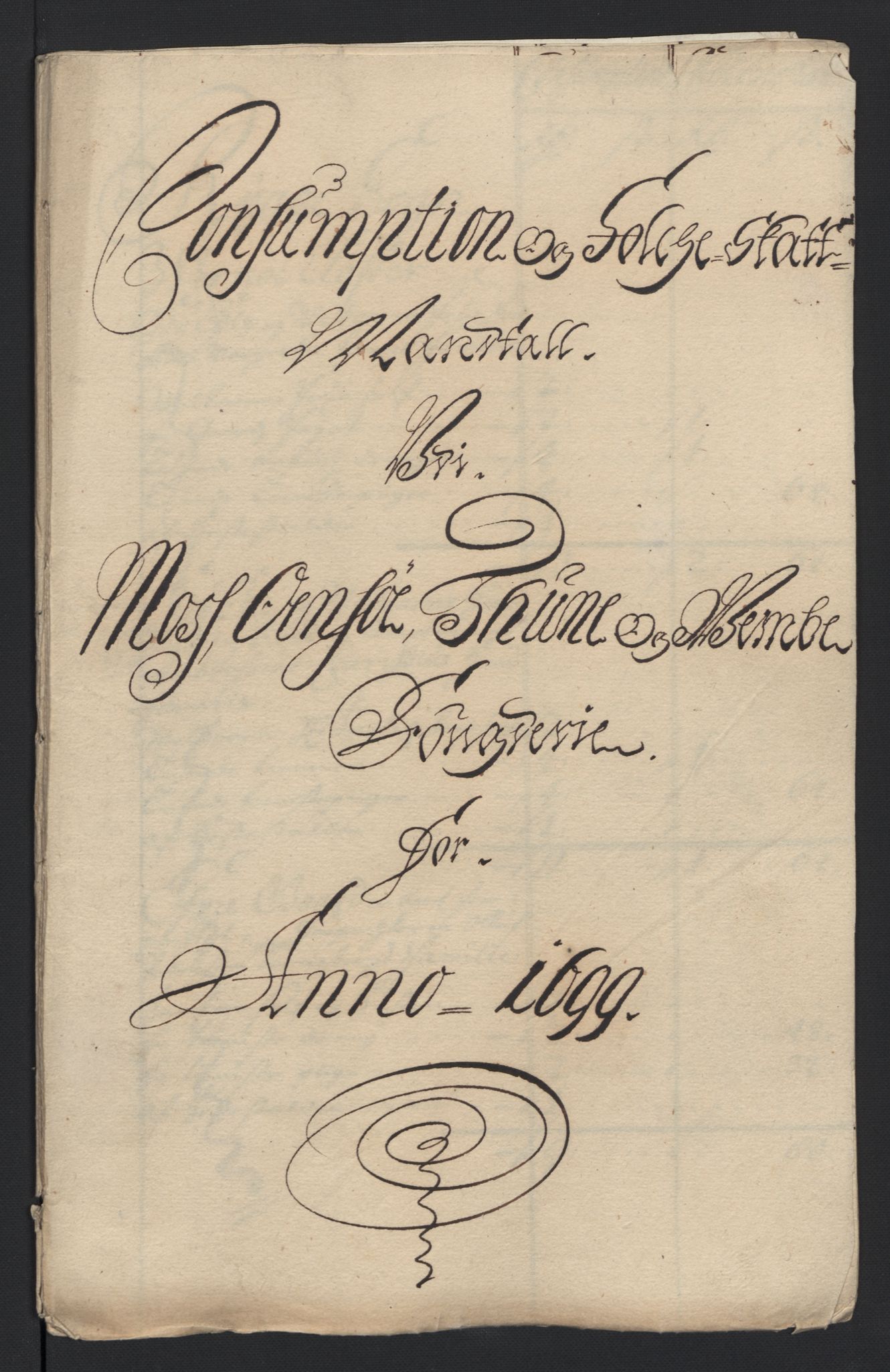 Rentekammeret inntil 1814, Reviderte regnskaper, Fogderegnskap, AV/RA-EA-4092/R04/L0128: Fogderegnskap Moss, Onsøy, Tune, Veme og Åbygge, 1699, p. 60