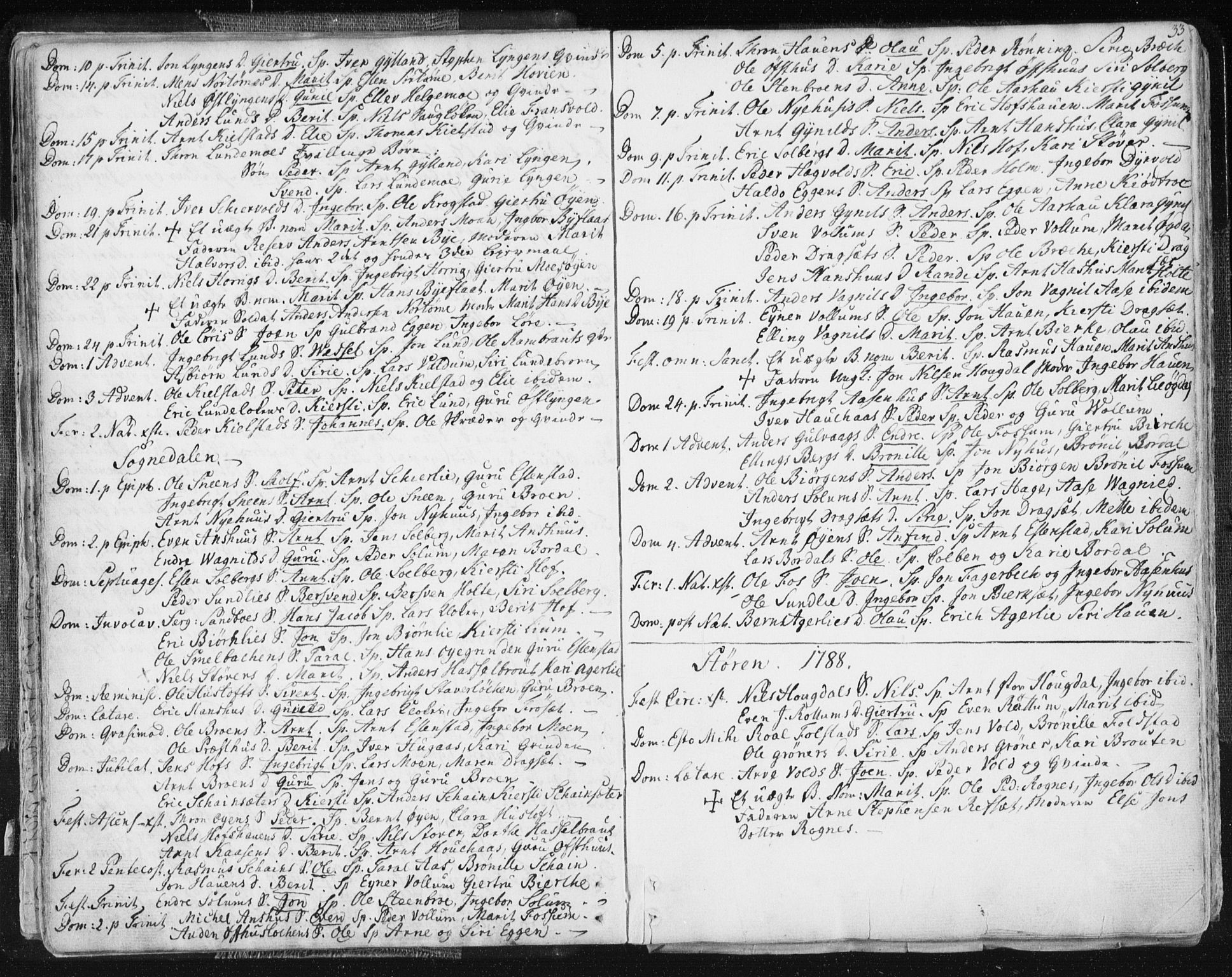 Ministerialprotokoller, klokkerbøker og fødselsregistre - Sør-Trøndelag, SAT/A-1456/687/L0991: Parish register (official) no. 687A02, 1747-1790, p. 33