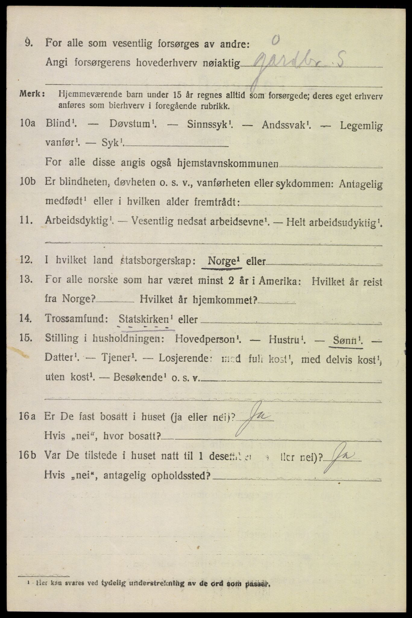 SAH, 1920 census for Alvdal, 1920, p. 4385