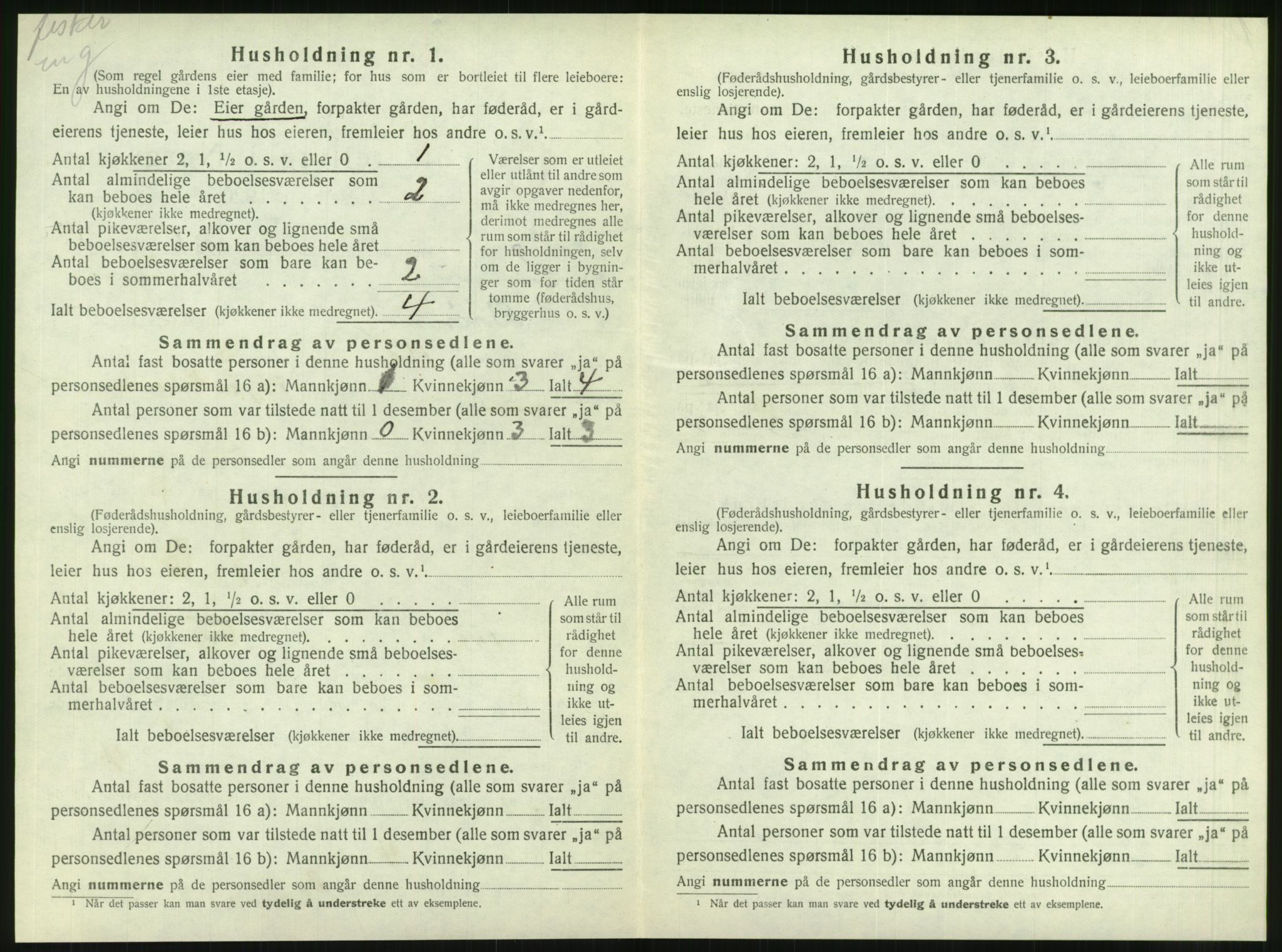 SAT, 1920 census for Brønnøy, 1920, p. 485