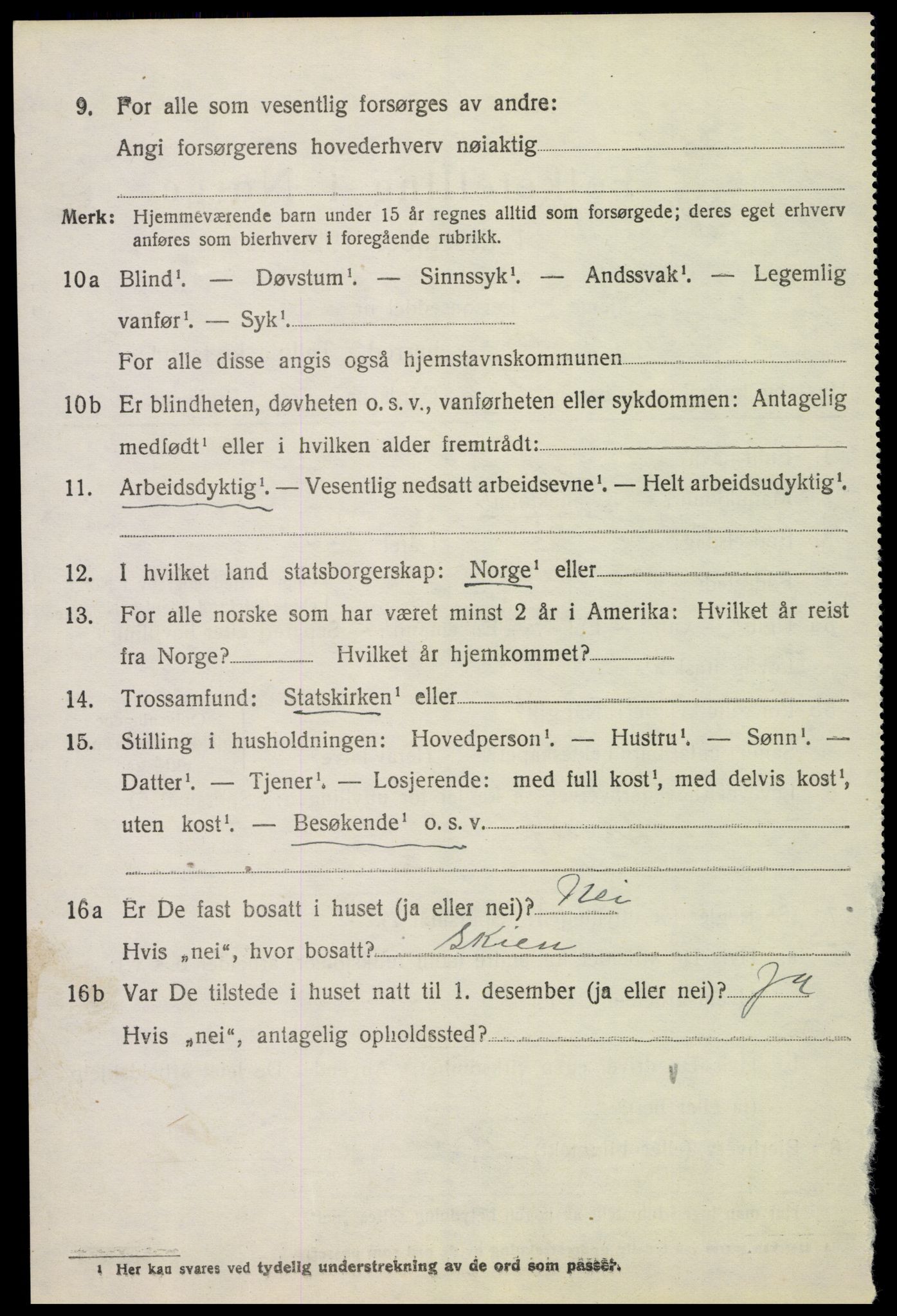 SAH, 1920 census for Nes (Hedmark), 1920, p. 4547