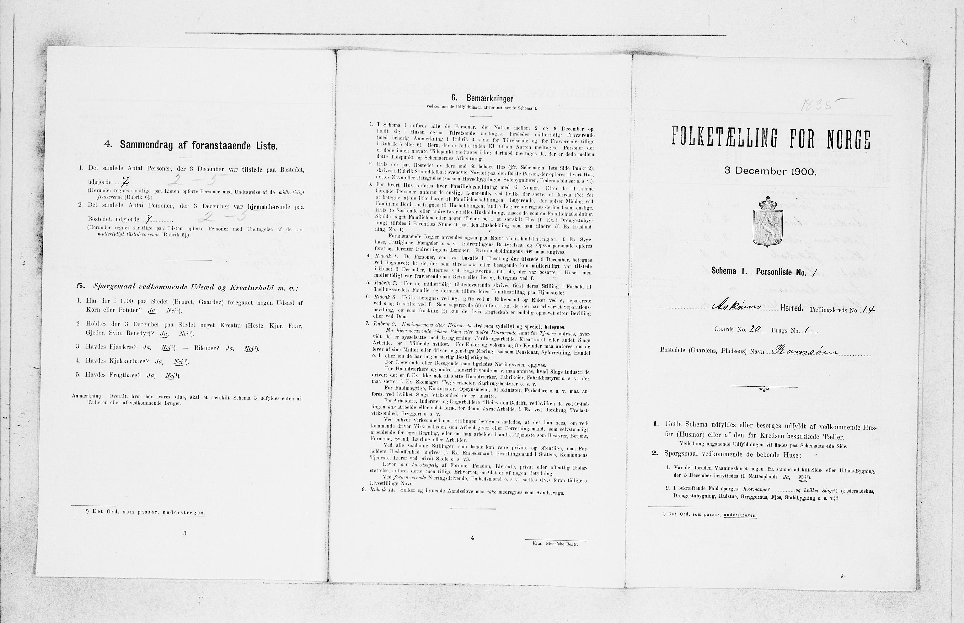 SAB, 1900 census for Askøy, 1900, p. 1949