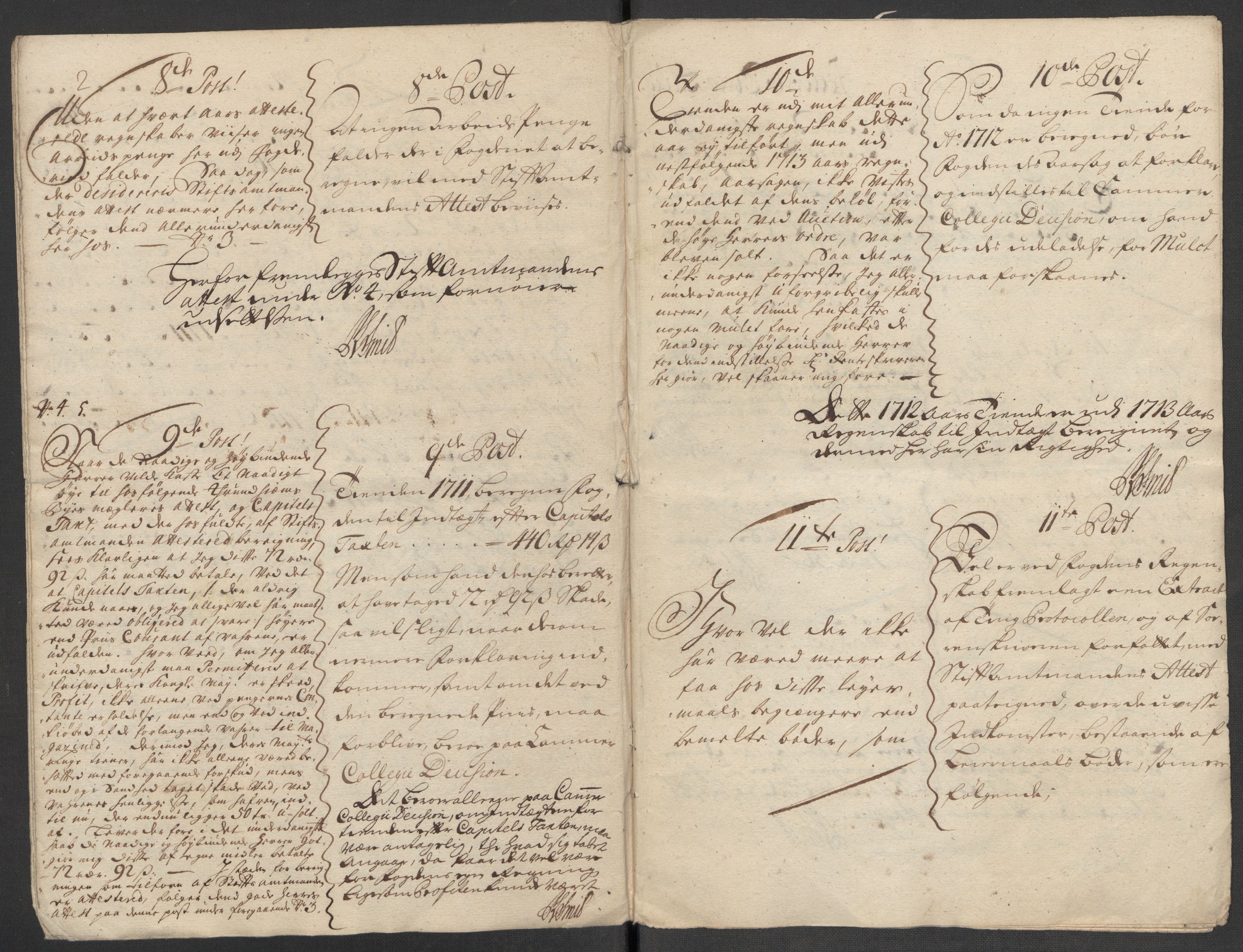 Rentekammeret inntil 1814, Reviderte regnskaper, Fogderegnskap, AV/RA-EA-4092/R57/L3861: Fogderegnskap Fosen, 1712-1713, p. 225