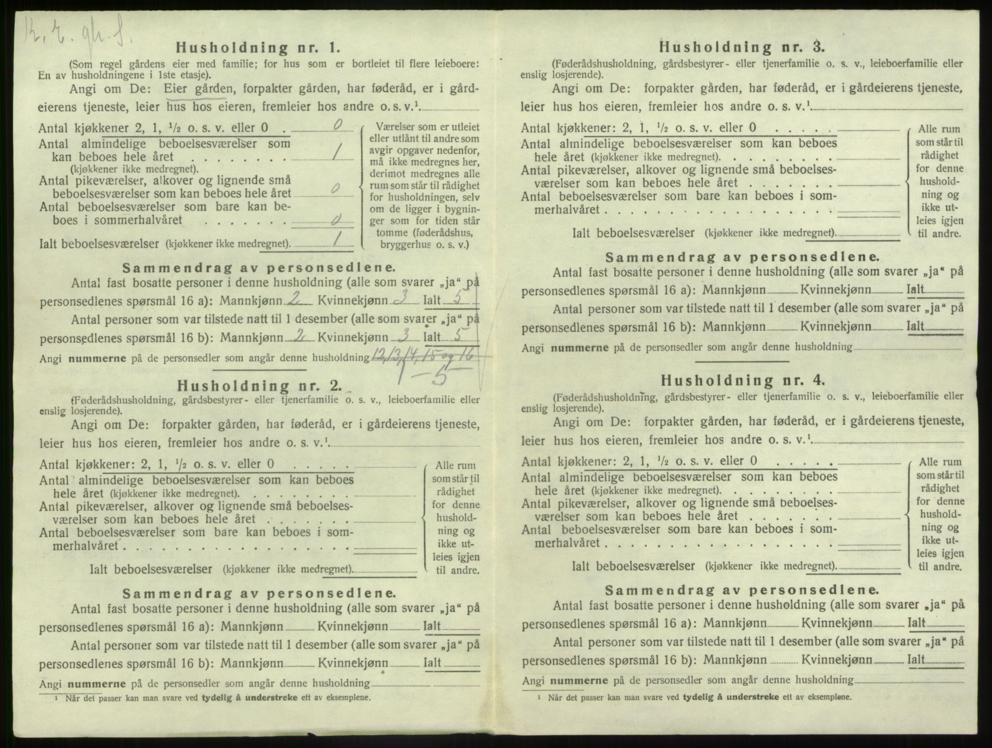 SAB, 1920 census for Gaular, 1920, p. 65