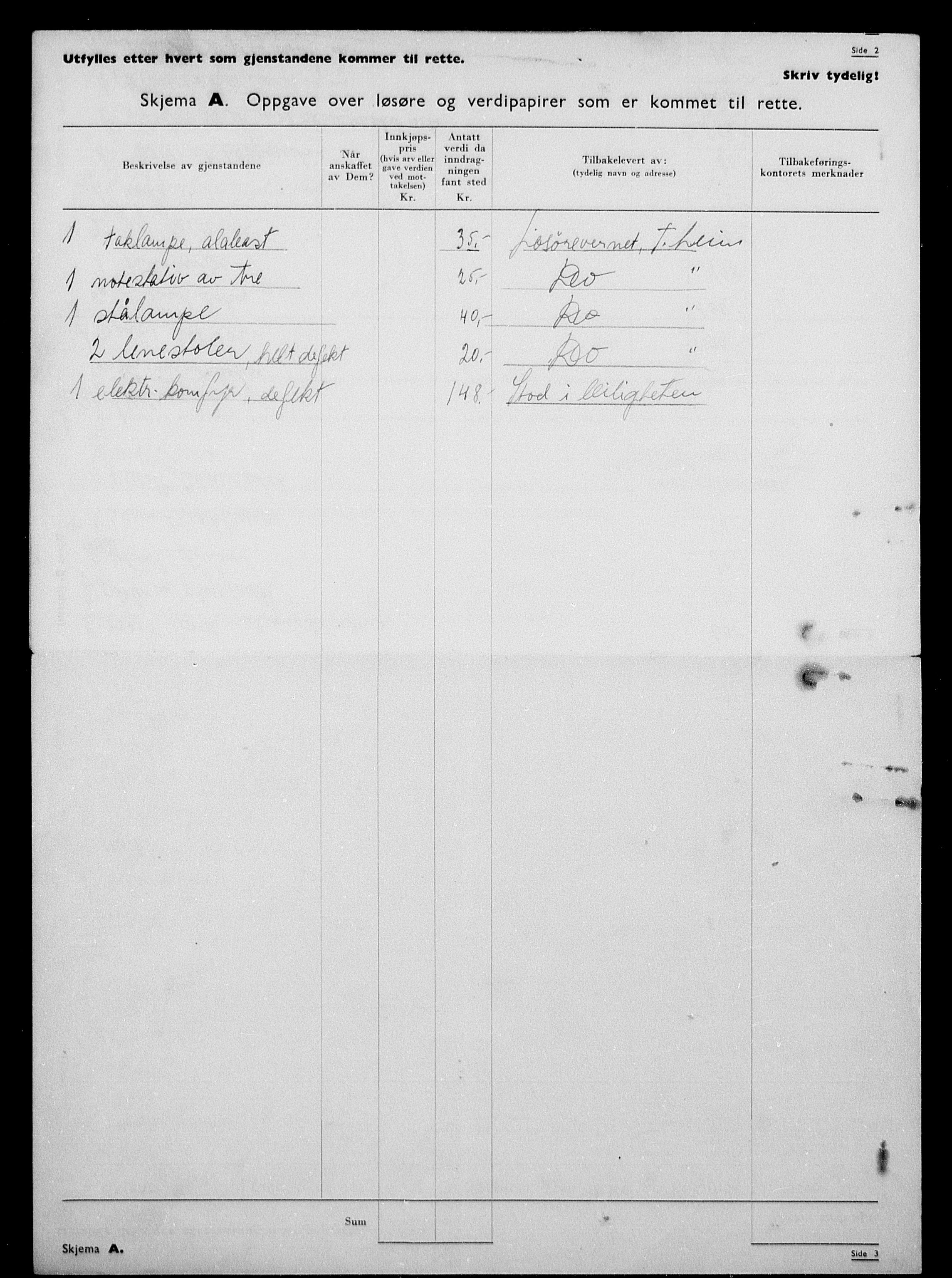 Justisdepartementet, Tilbakeføringskontoret for inndratte formuer, AV/RA-S-1564/H/Hc/Hca/L0903: --, 1945-1947, p. 30