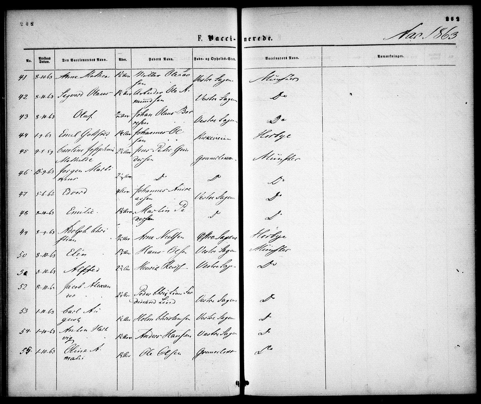 Gamle Aker prestekontor Kirkebøker, AV/SAO-A-10617a/F/L0001: Parish register (official) no. 1, 1861-1865, p. 262