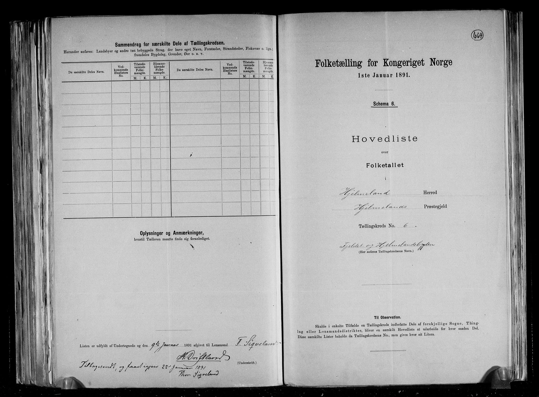 RA, 1891 census for 1133 Hjelmeland, 1891, p. 15