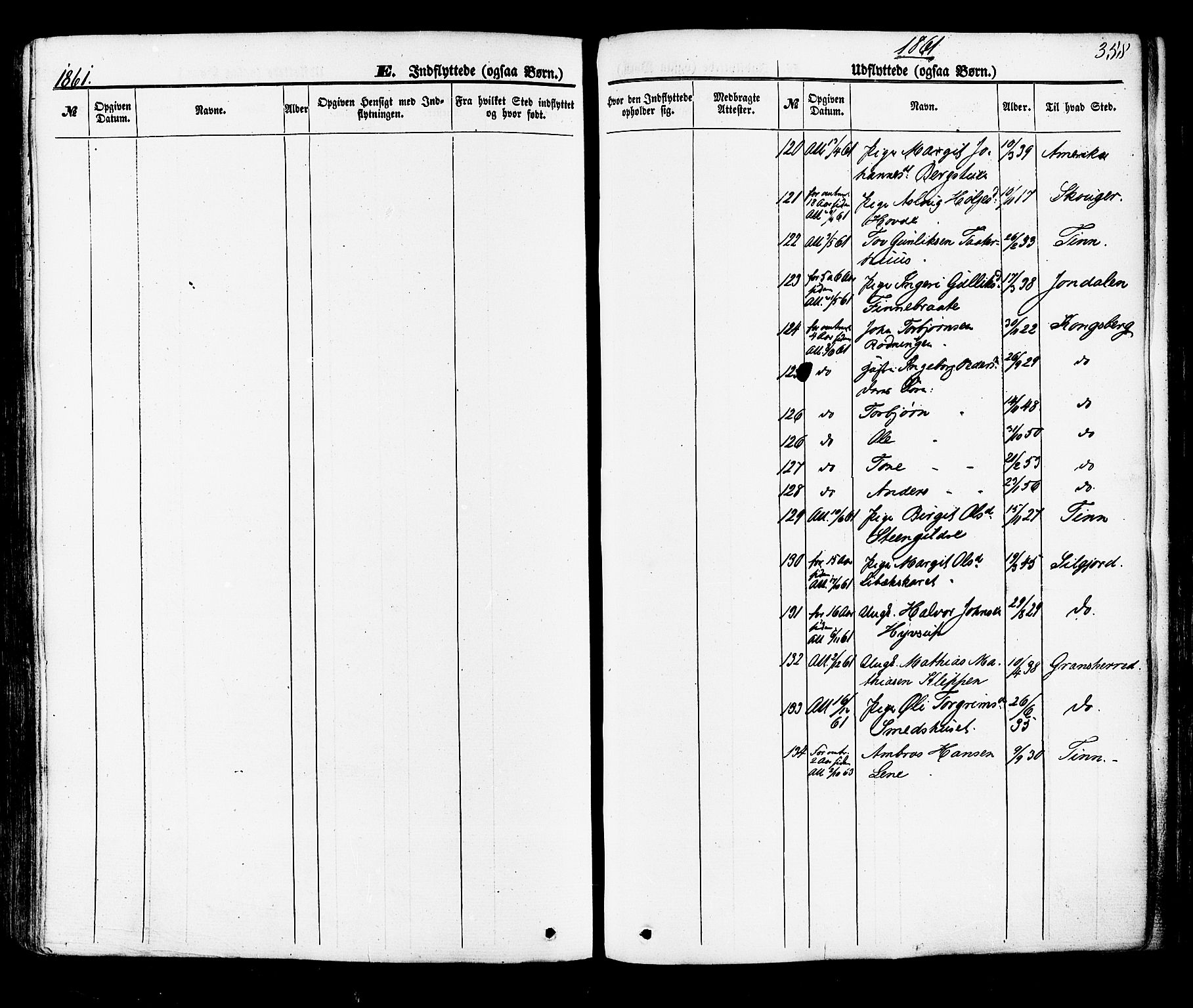 Hjartdal kirkebøker, AV/SAKO-A-270/F/Fa/L0009: Parish register (official) no. I 9, 1860-1879, p. 358