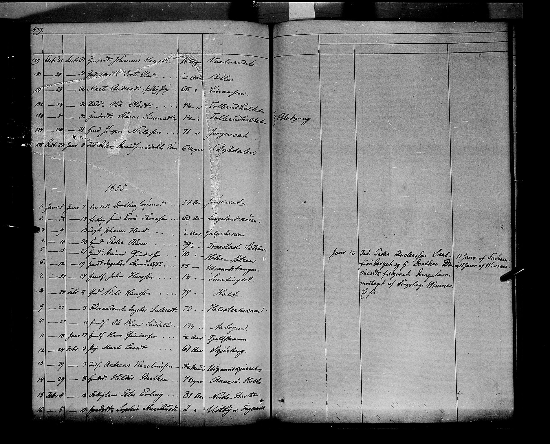 Vinger prestekontor, AV/SAH-PREST-024/H/Ha/Haa/L0009: Parish register (official) no. 9, 1847-1855, p. 439