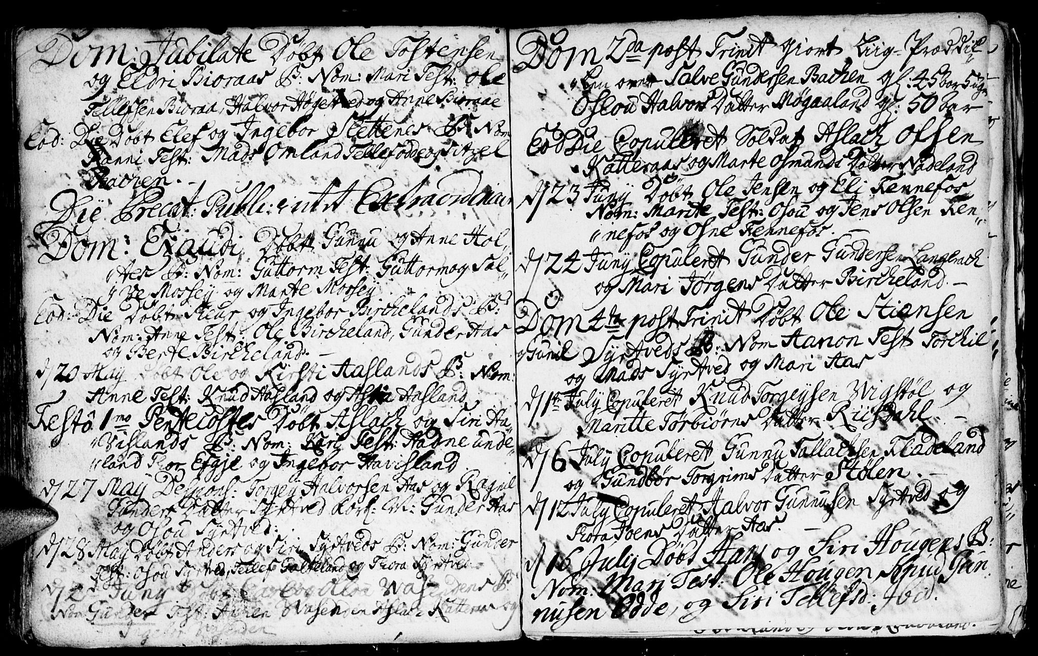 Evje sokneprestkontor, SAK/1111-0008/F/Fa/Faa/L0001: Parish register (official) no. A 1, 1705-1760, p. 135