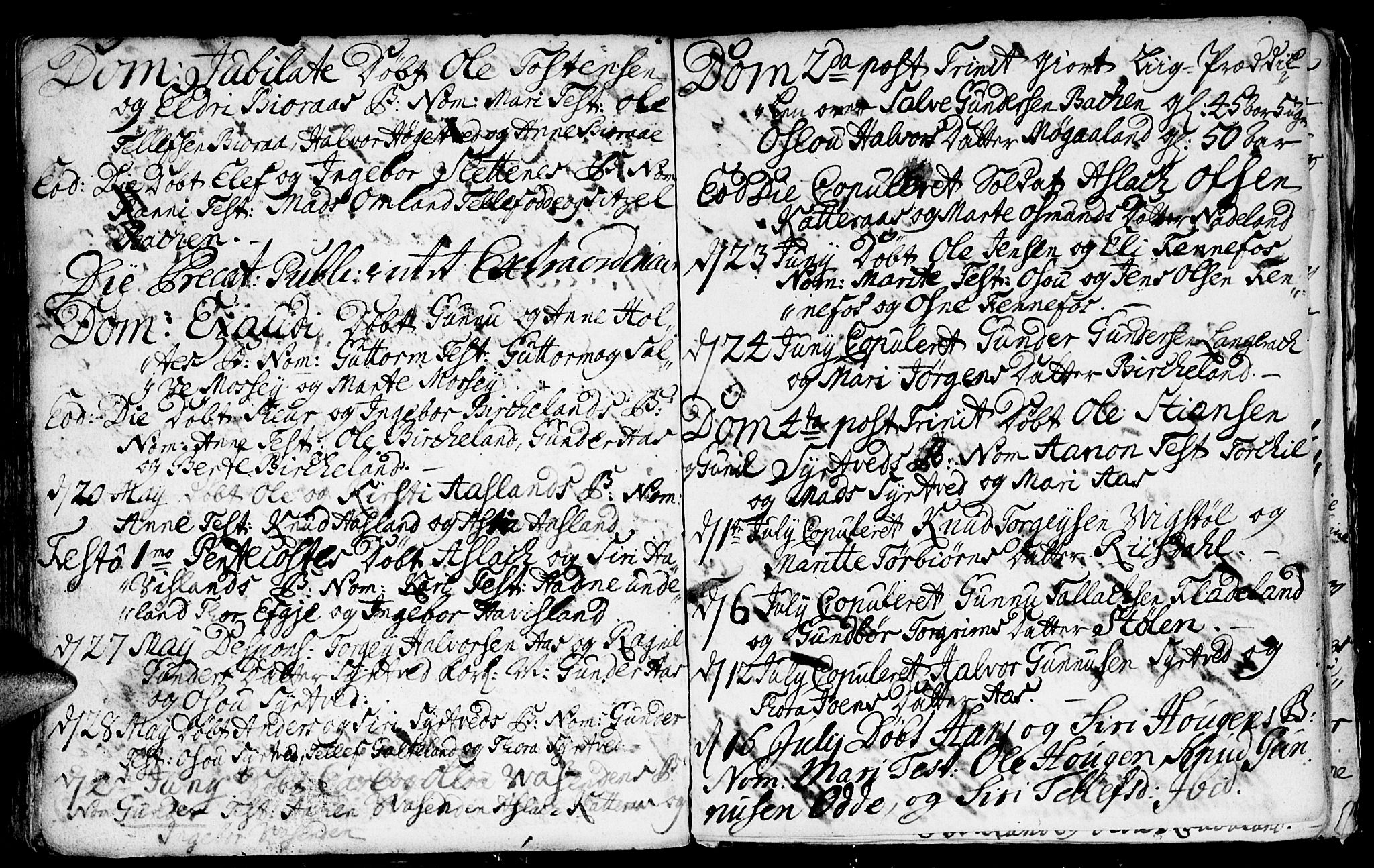 Evje sokneprestkontor, AV/SAK-1111-0008/F/Fa/Faa/L0001: Parish register (official) no. A 1, 1705-1760, p. 135