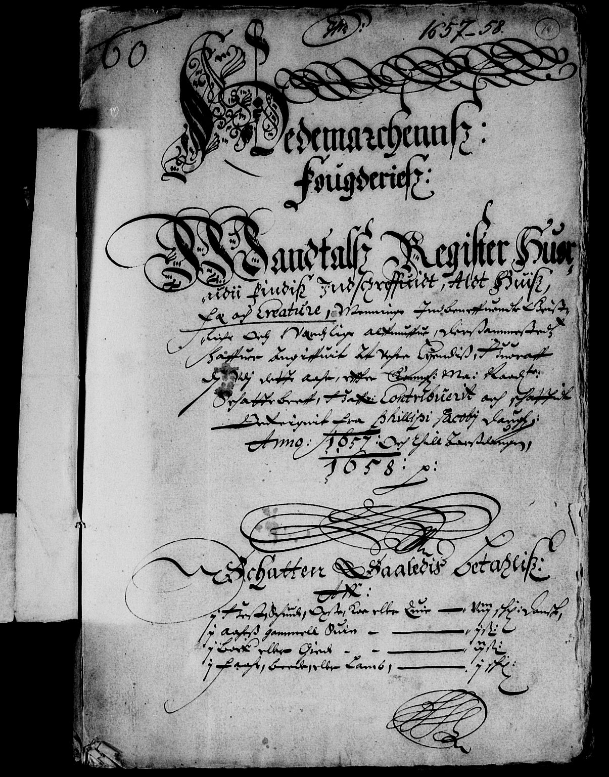 Rentekammeret inntil 1814, Reviderte regnskaper, Lensregnskaper, AV/RA-EA-5023/R/Rb/Rba/L0244: Akershus len, 1657