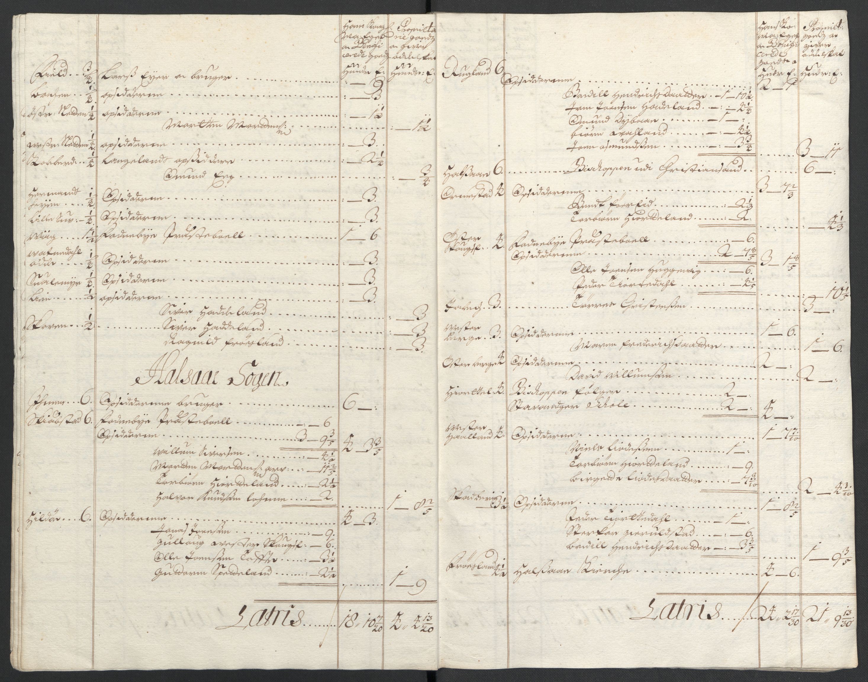 Rentekammeret inntil 1814, Reviderte regnskaper, Fogderegnskap, RA/EA-4092/R43/L2546: Fogderegnskap Lista og Mandal, 1696-1697, p. 269