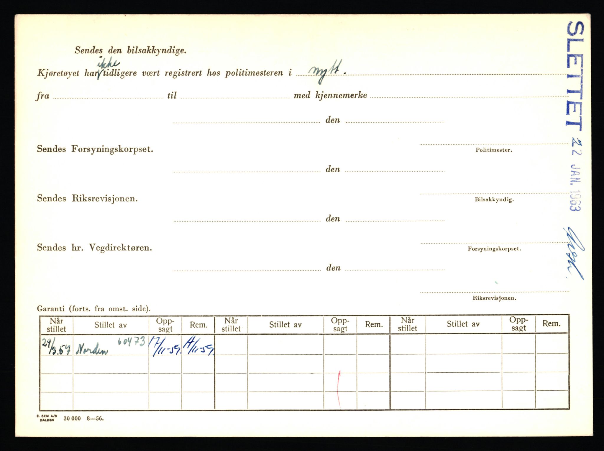 Stavanger trafikkstasjon, SAST/A-101942/0/F/L0044: L-26300 - L-26999, 1930-1971, p. 1116