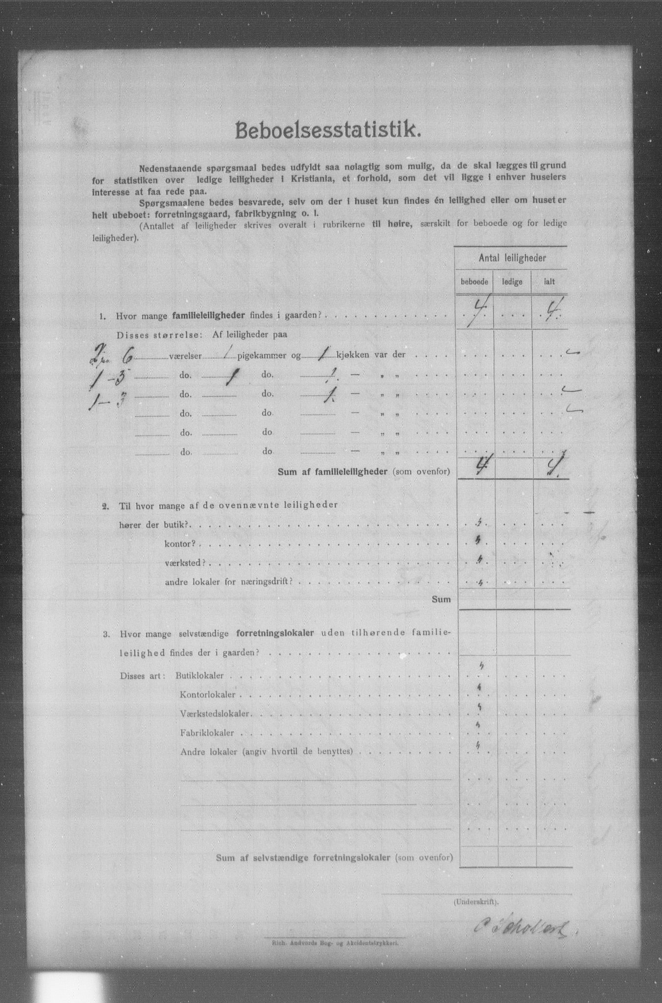 OBA, Municipal Census 1904 for Kristiania, 1904, p. 18416