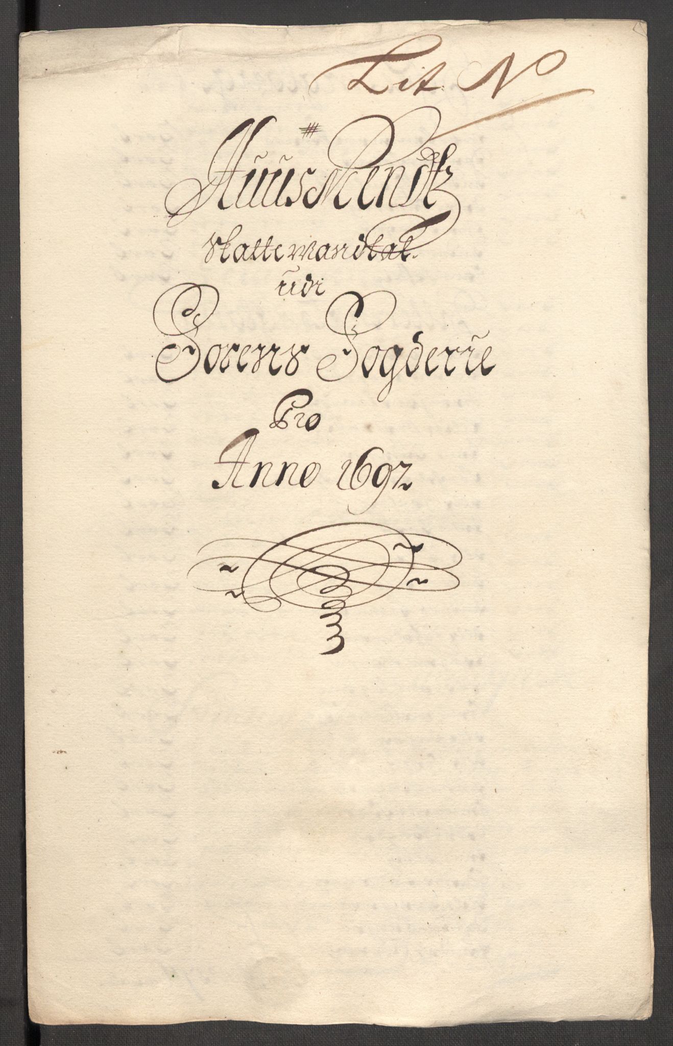 Rentekammeret inntil 1814, Reviderte regnskaper, Fogderegnskap, RA/EA-4092/R57/L3852: Fogderegnskap Fosen, 1697, p. 167