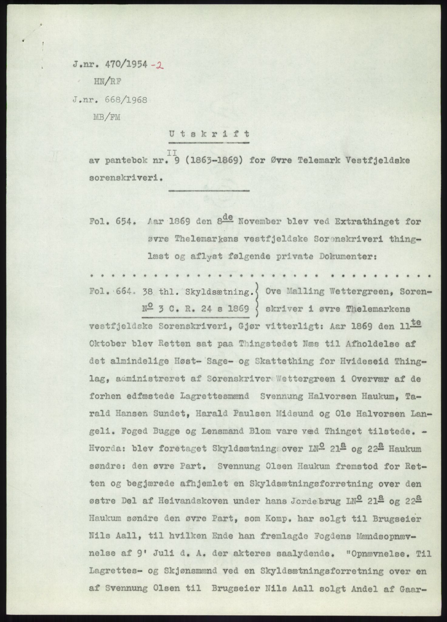 Statsarkivet i Kongsberg, SAKO/A-0001, 1944-1954, p. 97