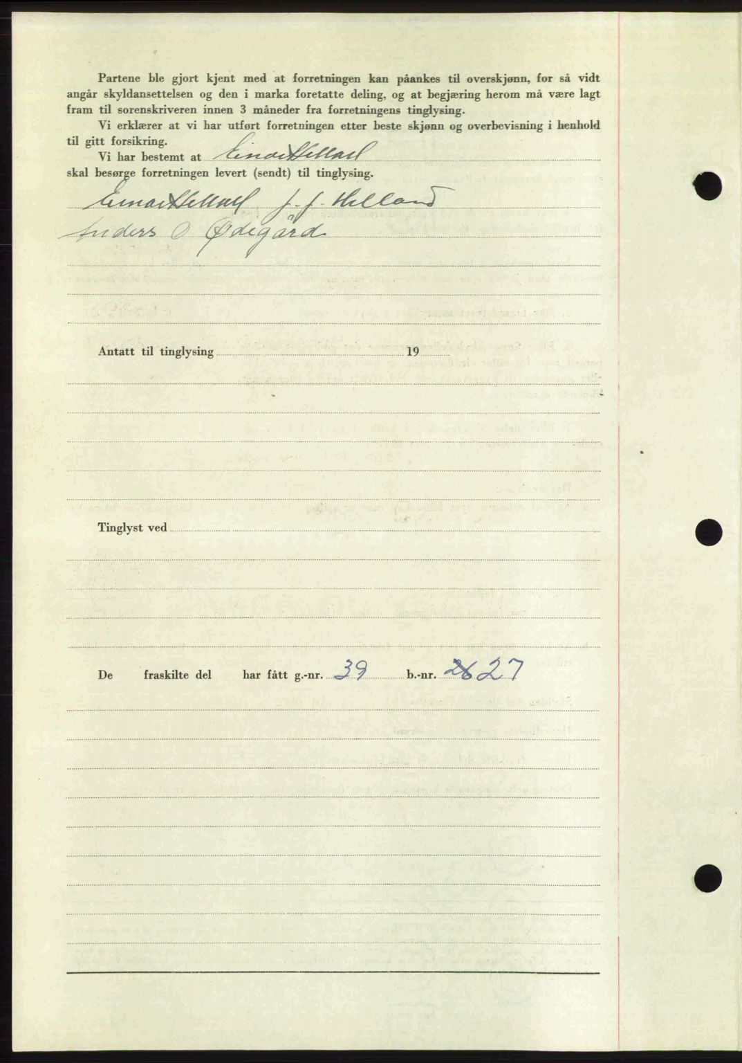 Romsdal sorenskriveri, AV/SAT-A-4149/1/2/2C: Mortgage book no. A26, 1948-1948, Diary no: : 1962/1948