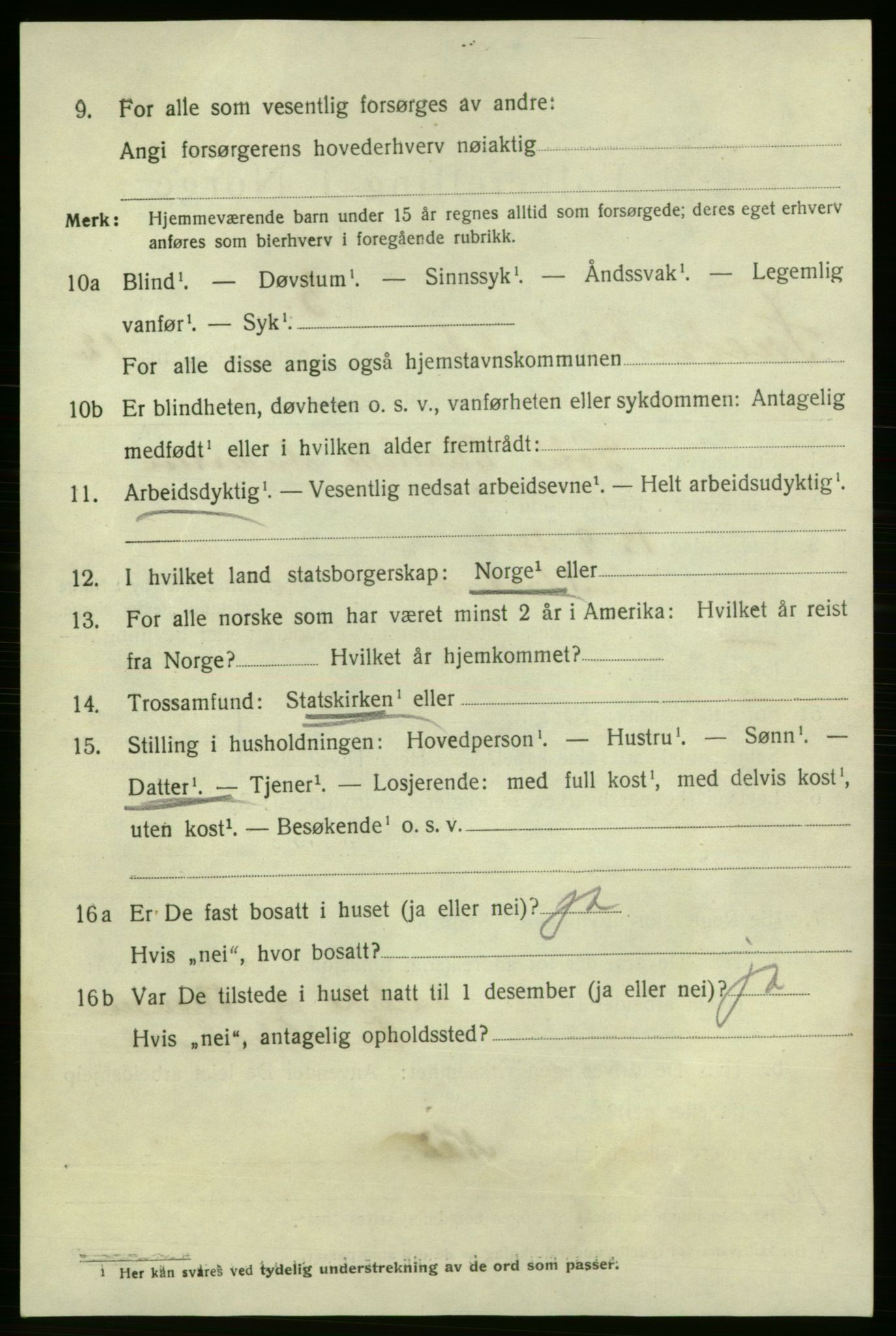 SAO, 1920 census for Fredrikshald, 1920, p. 20588