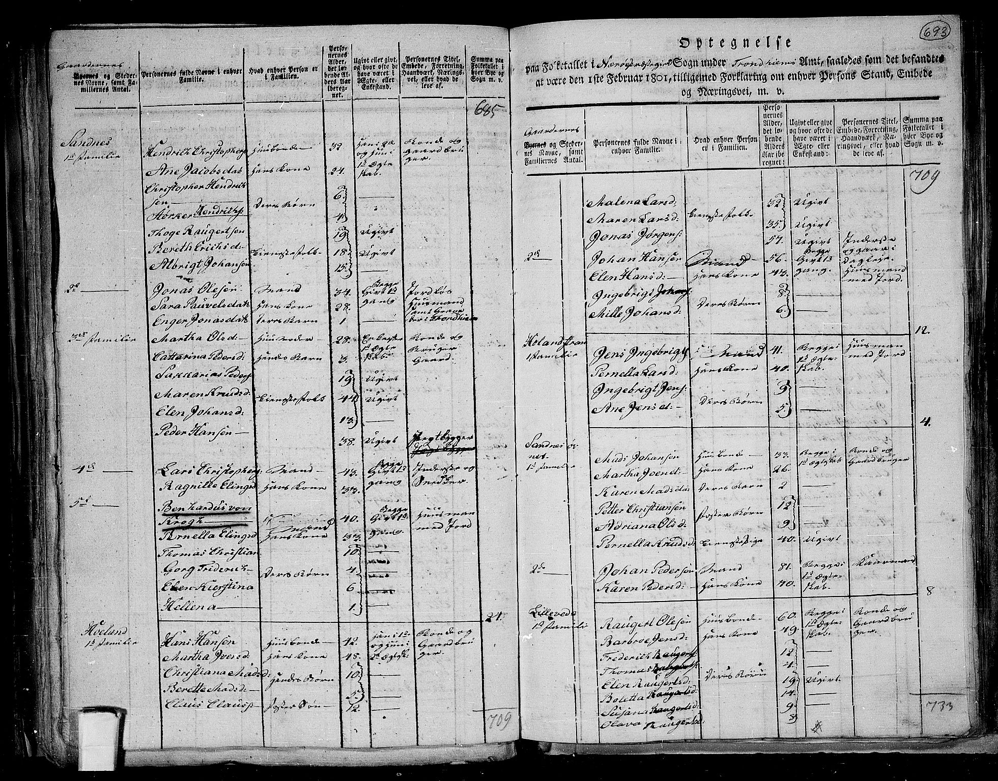 RA, 1801 census for 1751P Nærøy, 1801, p. 692b-693a