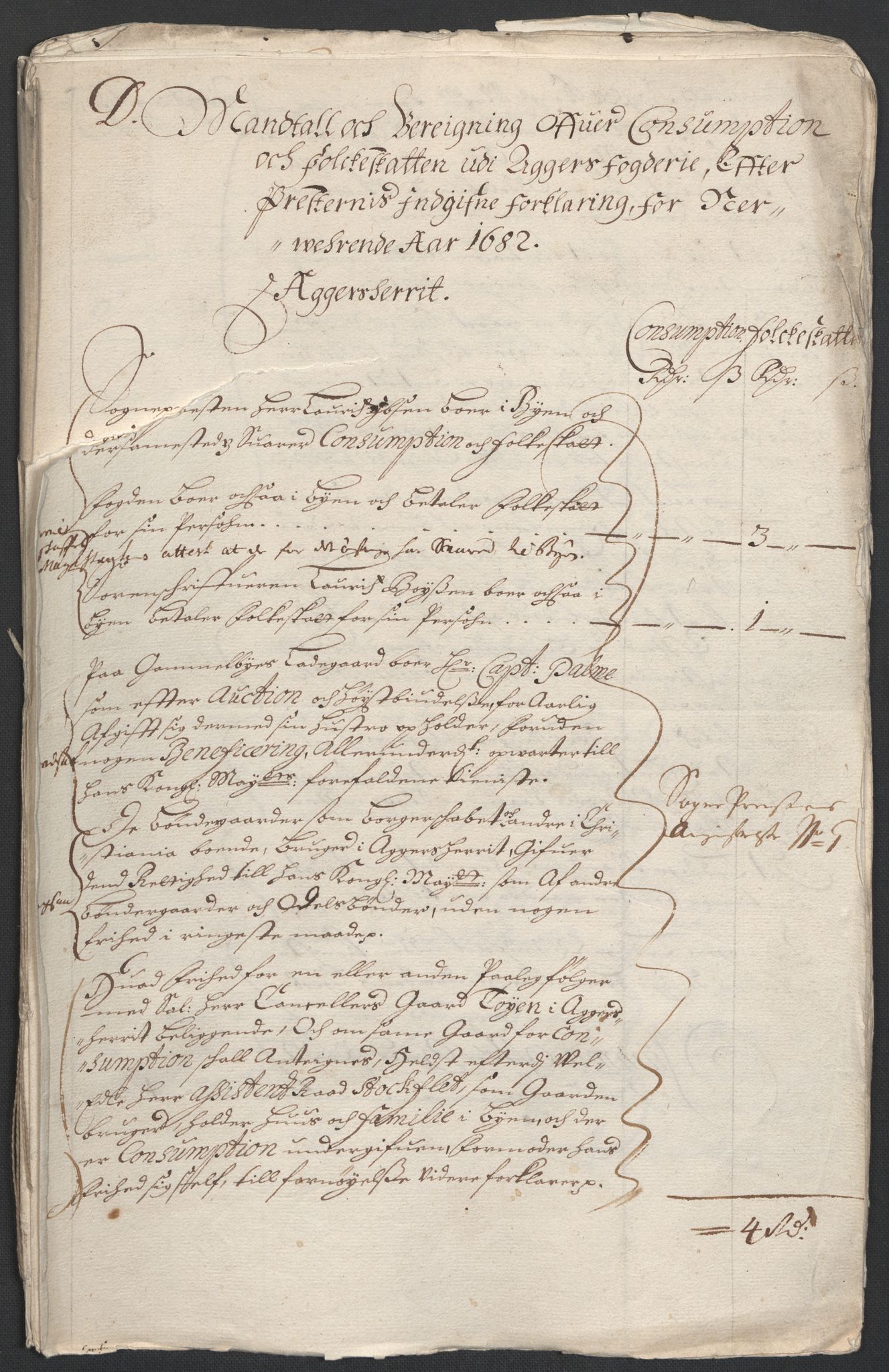 Rentekammeret inntil 1814, Reviderte regnskaper, Fogderegnskap, RA/EA-4092/R08/L0420: Fogderegnskap Aker, 1682-1691, p. 159