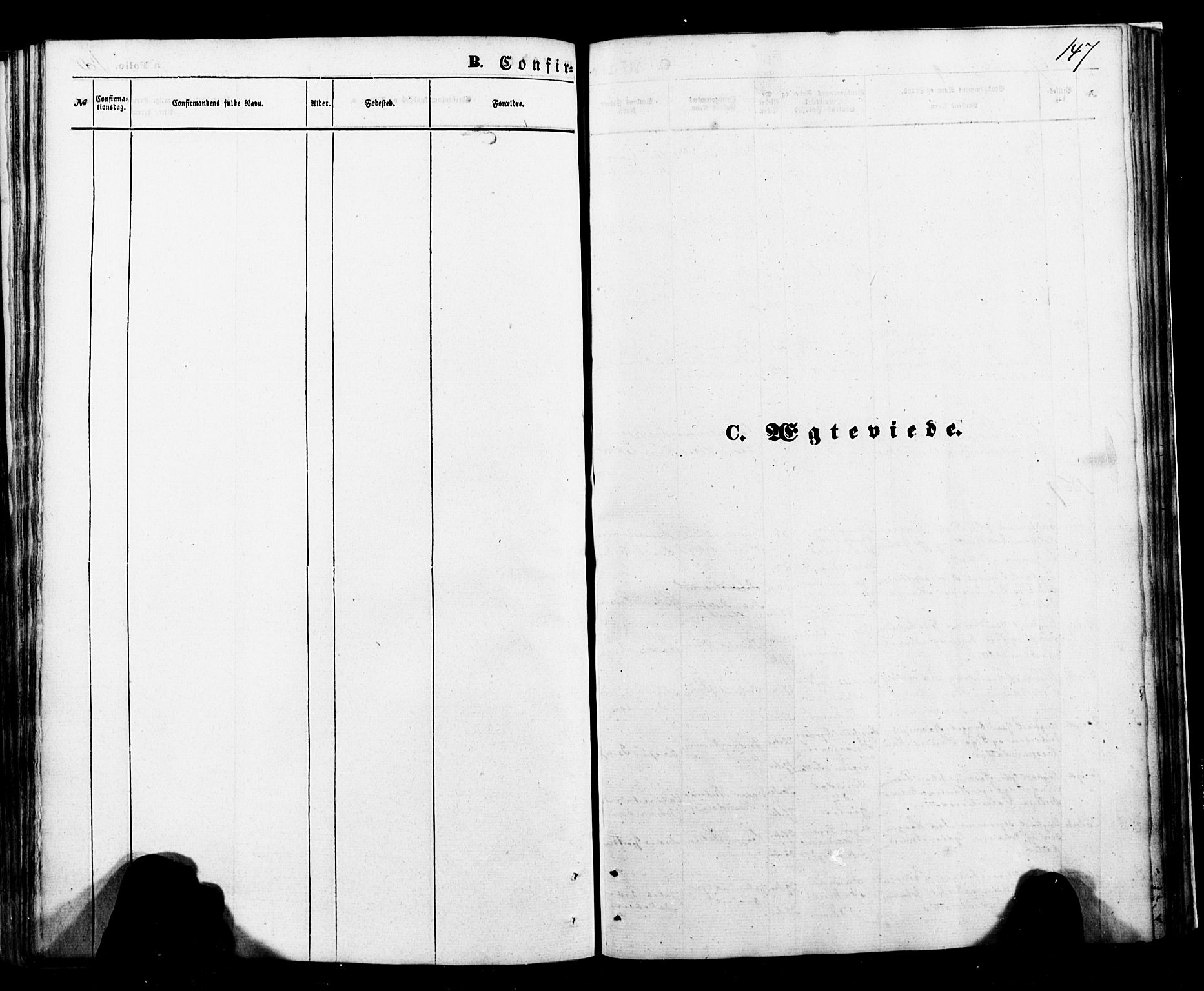 Ministerialprotokoller, klokkerbøker og fødselsregistre - Nordland, SAT/A-1459/898/L1421: Parish register (official) no. 898A01, 1866-1886, p. 147