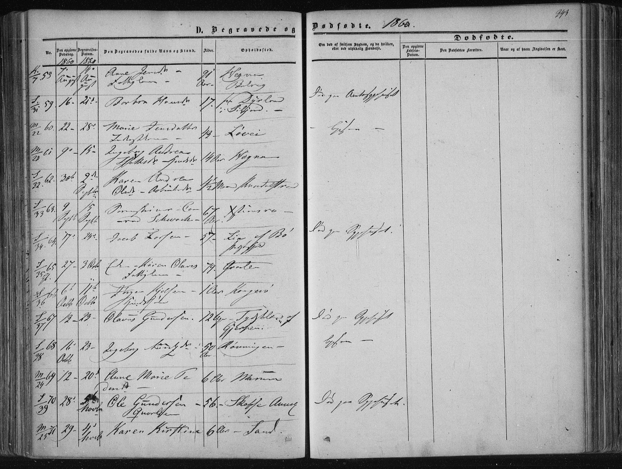 Solum kirkebøker, SAKO/A-306/F/Fa/L0007: Parish register (official) no. I 7, 1856-1864, p. 343