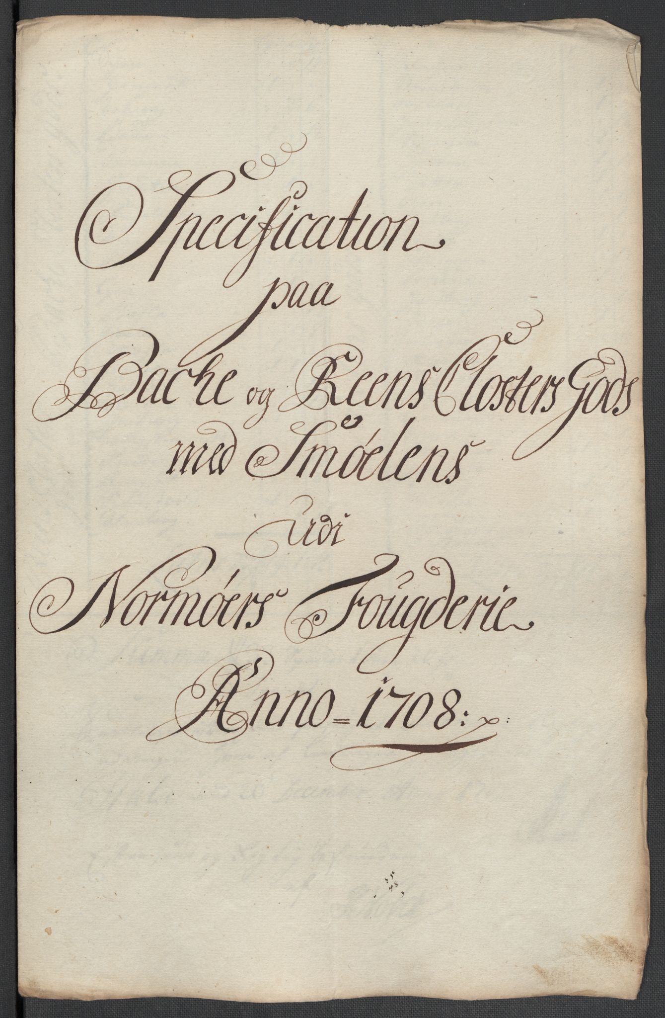Rentekammeret inntil 1814, Reviderte regnskaper, Fogderegnskap, AV/RA-EA-4092/R56/L3743: Fogderegnskap Nordmøre, 1708, p. 134