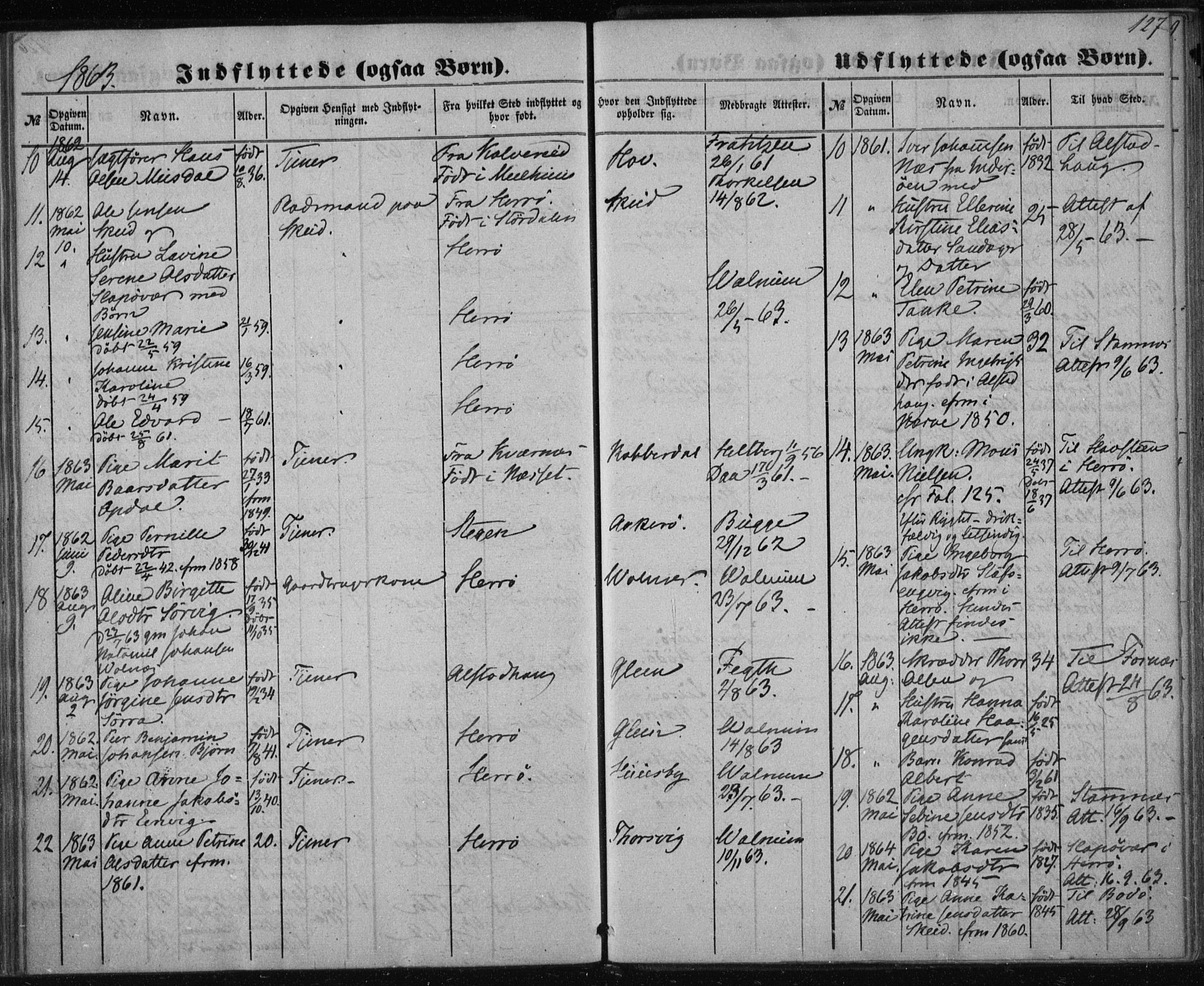 Ministerialprotokoller, klokkerbøker og fødselsregistre - Nordland, AV/SAT-A-1459/835/L0523: Parish register (official) no. 835A01, 1855-1865, p. 127