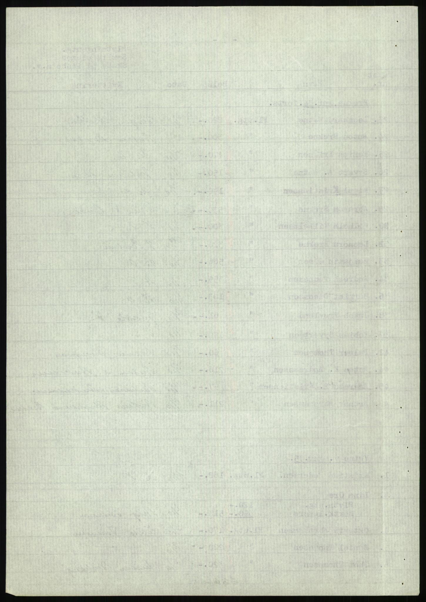 Forsvarsdepartementet, 10. kontor / Oppgjørskontoret, AV/RA-RAFA-1225/D/Db/L0180: Lista oppgjørskontor, 1942-1952, p. 1097