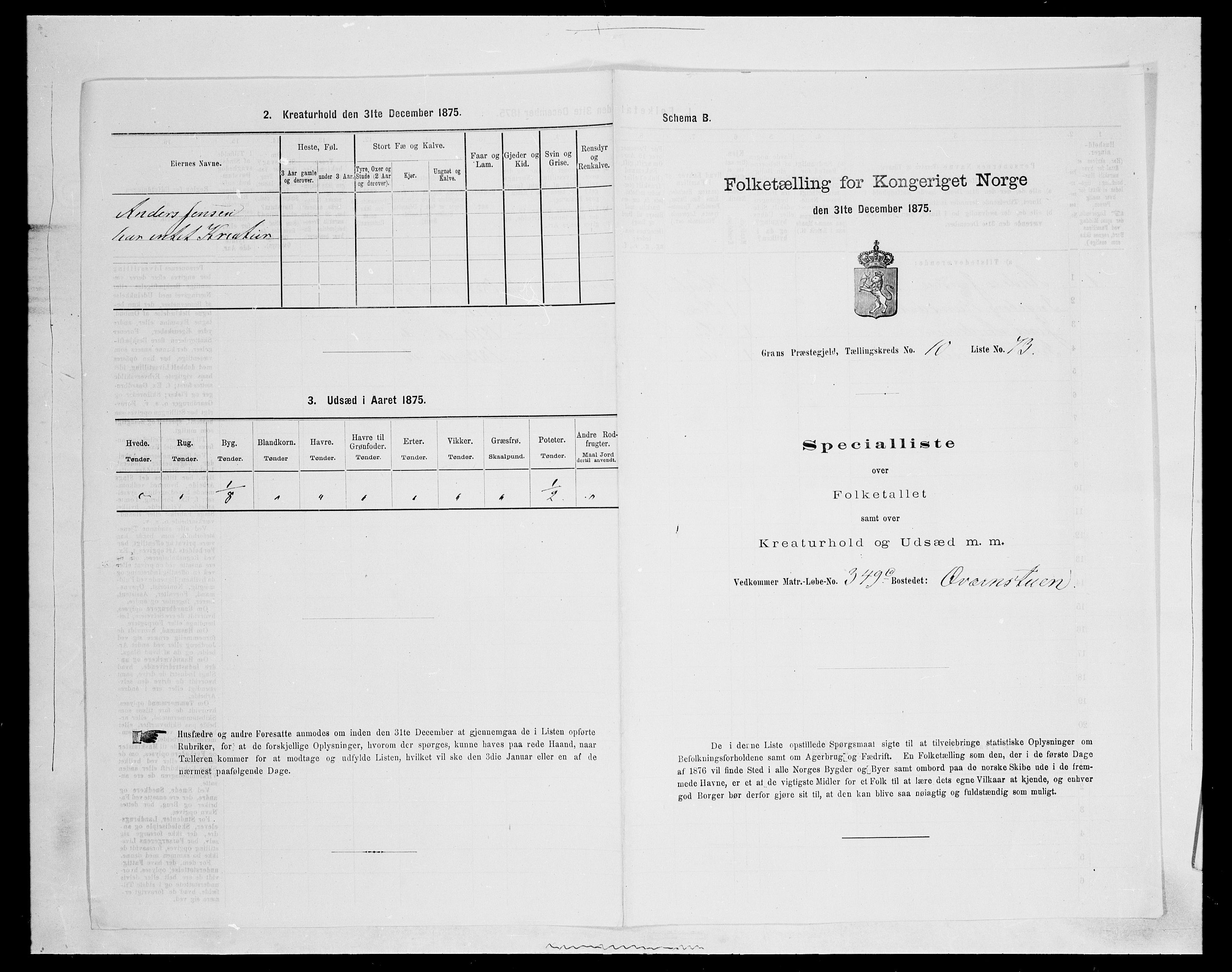 SAH, 1875 census for 0534P Gran, 1875, p. 2012