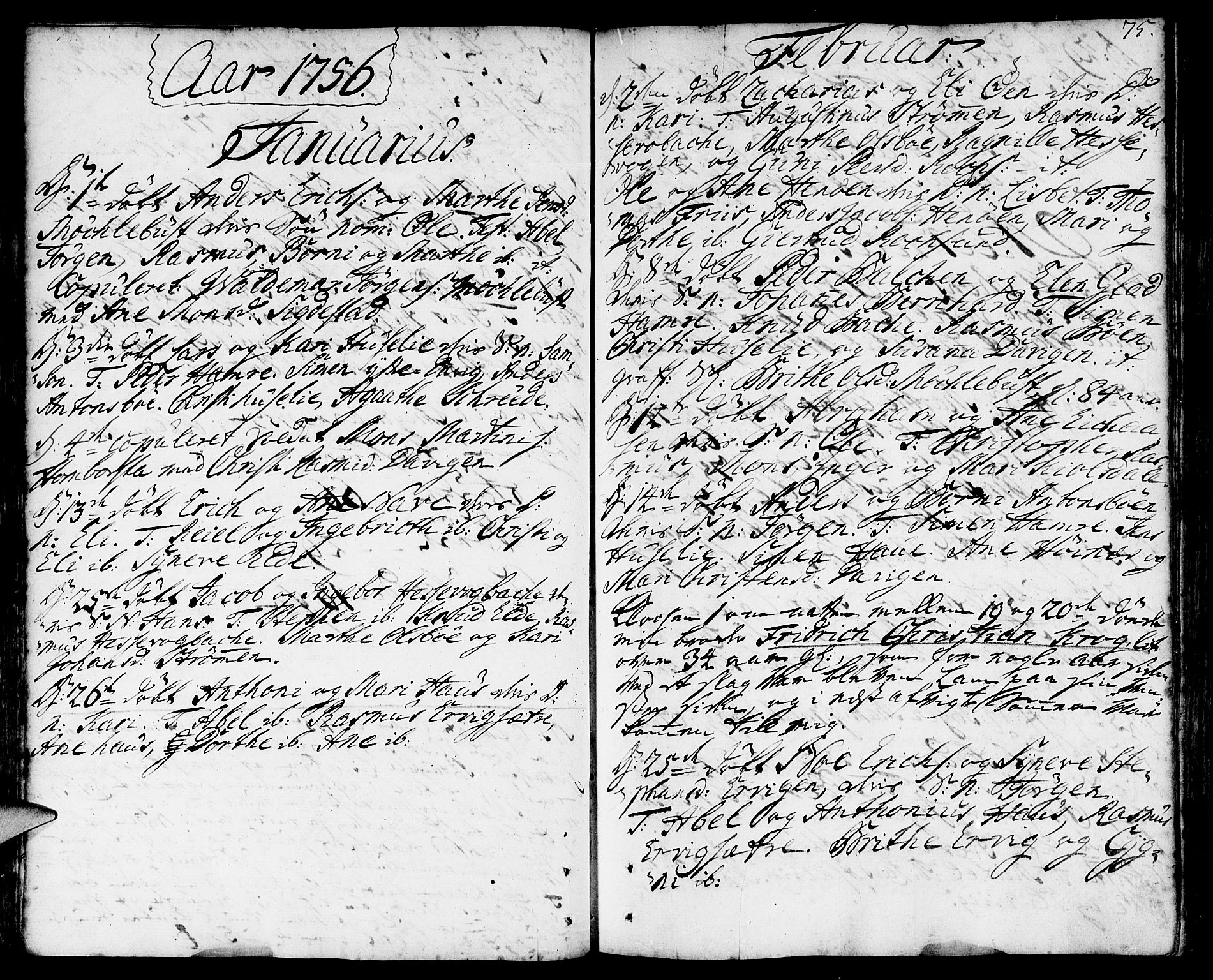Davik sokneprestembete, SAB/A-79701/H/Haa/Haaa/L0002: Parish register (official) no. A 2, 1742-1816, p. 75