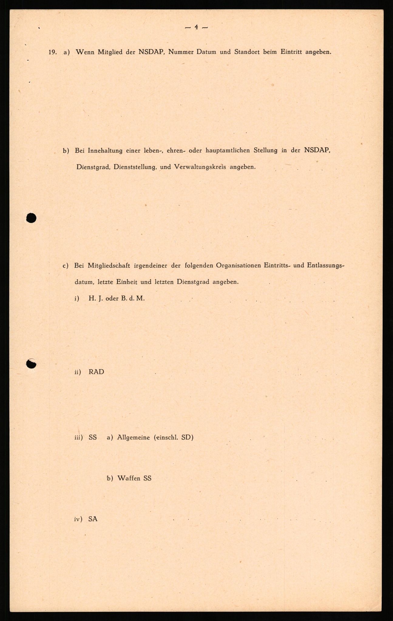 Forsvaret, Forsvarets overkommando II, AV/RA-RAFA-3915/D/Db/L0018: CI Questionaires. Tyske okkupasjonsstyrker i Norge. Tyskere., 1945-1946, p. 55