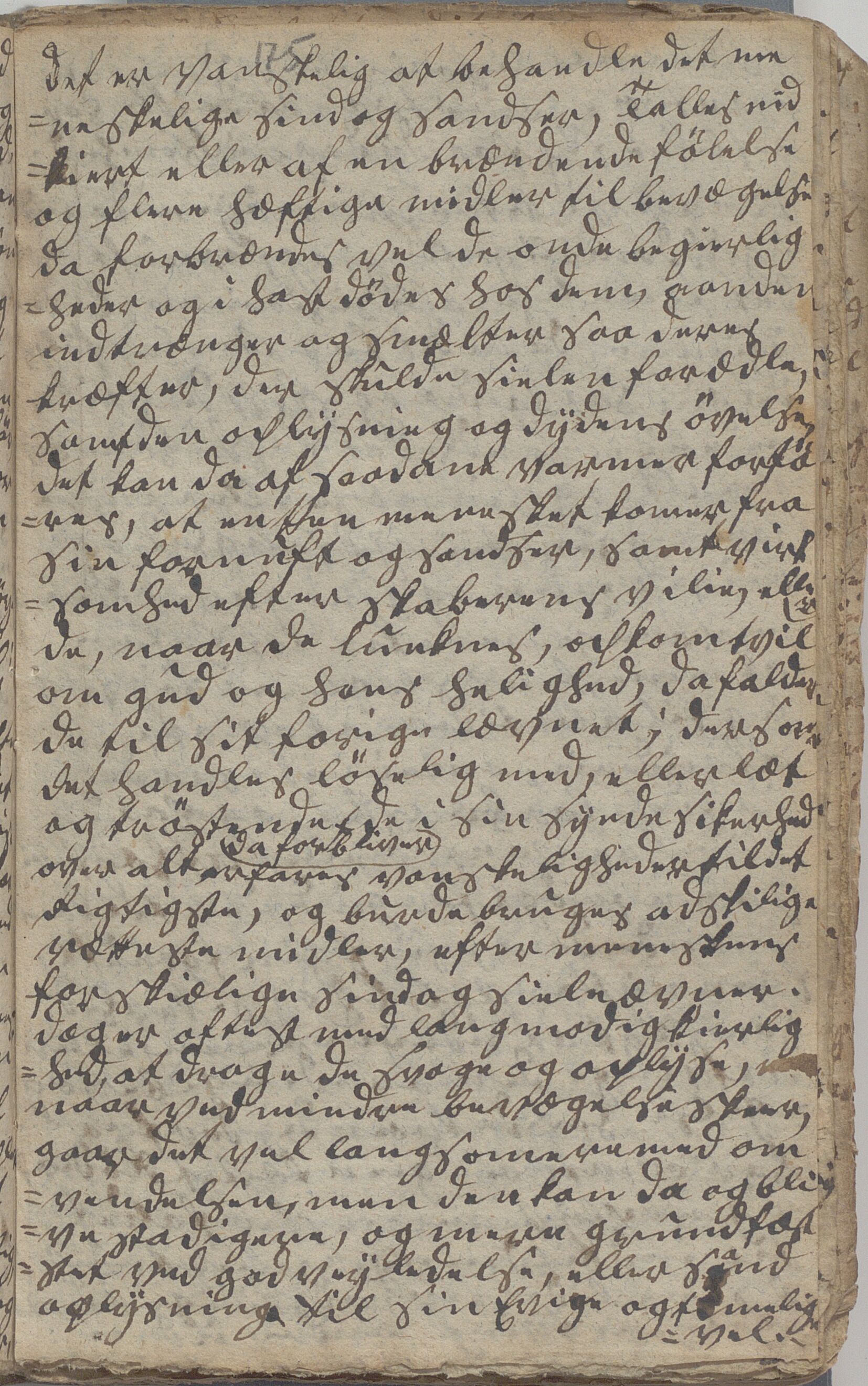 Heggtveitsamlingen, TMF/A-1007/H/L0046/0007: Brev, kopibøker, prekener, manus etc.  / "Fossem" - Kopibok. Sanger og brev, 1800-1802, p. 175