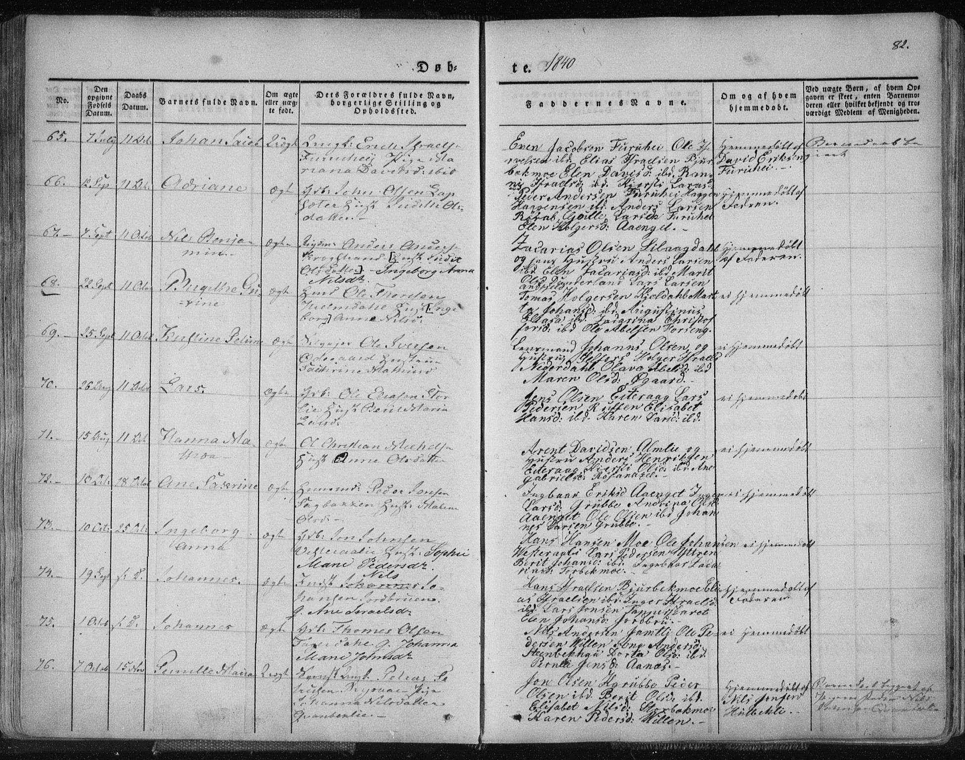 Ministerialprotokoller, klokkerbøker og fødselsregistre - Nordland, AV/SAT-A-1459/827/L0390: Parish register (official) no. 827A02, 1826-1841, p. 82