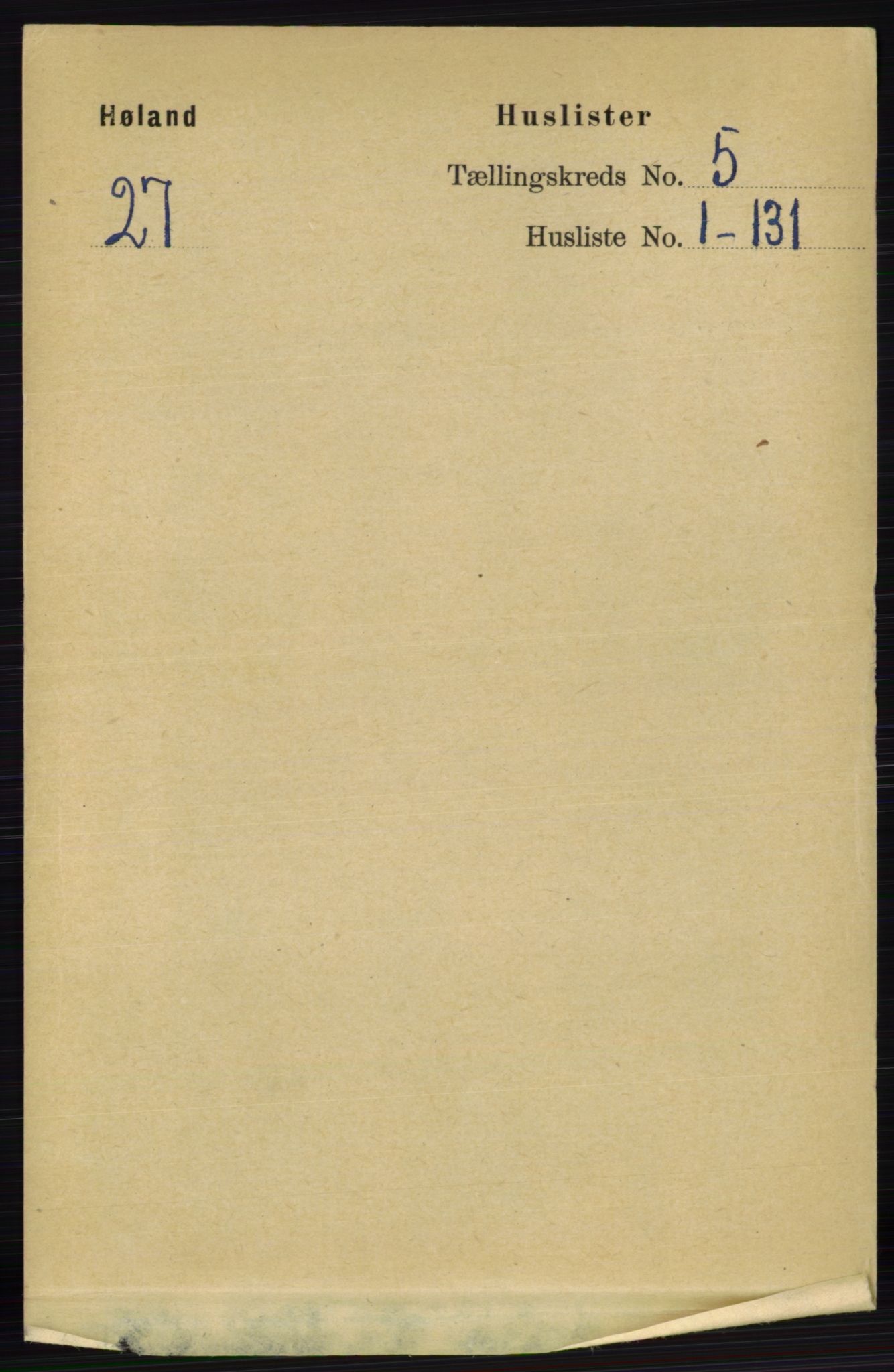 RA, 1891 census for 0221 Høland, 1891, p. 3376