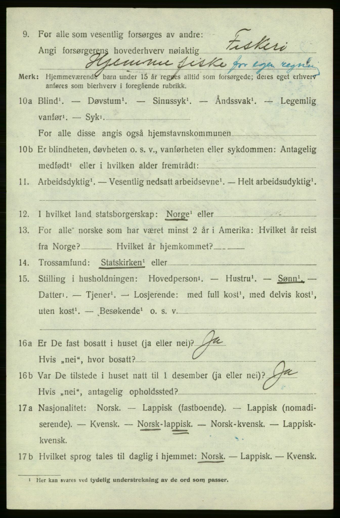 SATØ, 1920 census for , 1920, p. 2771