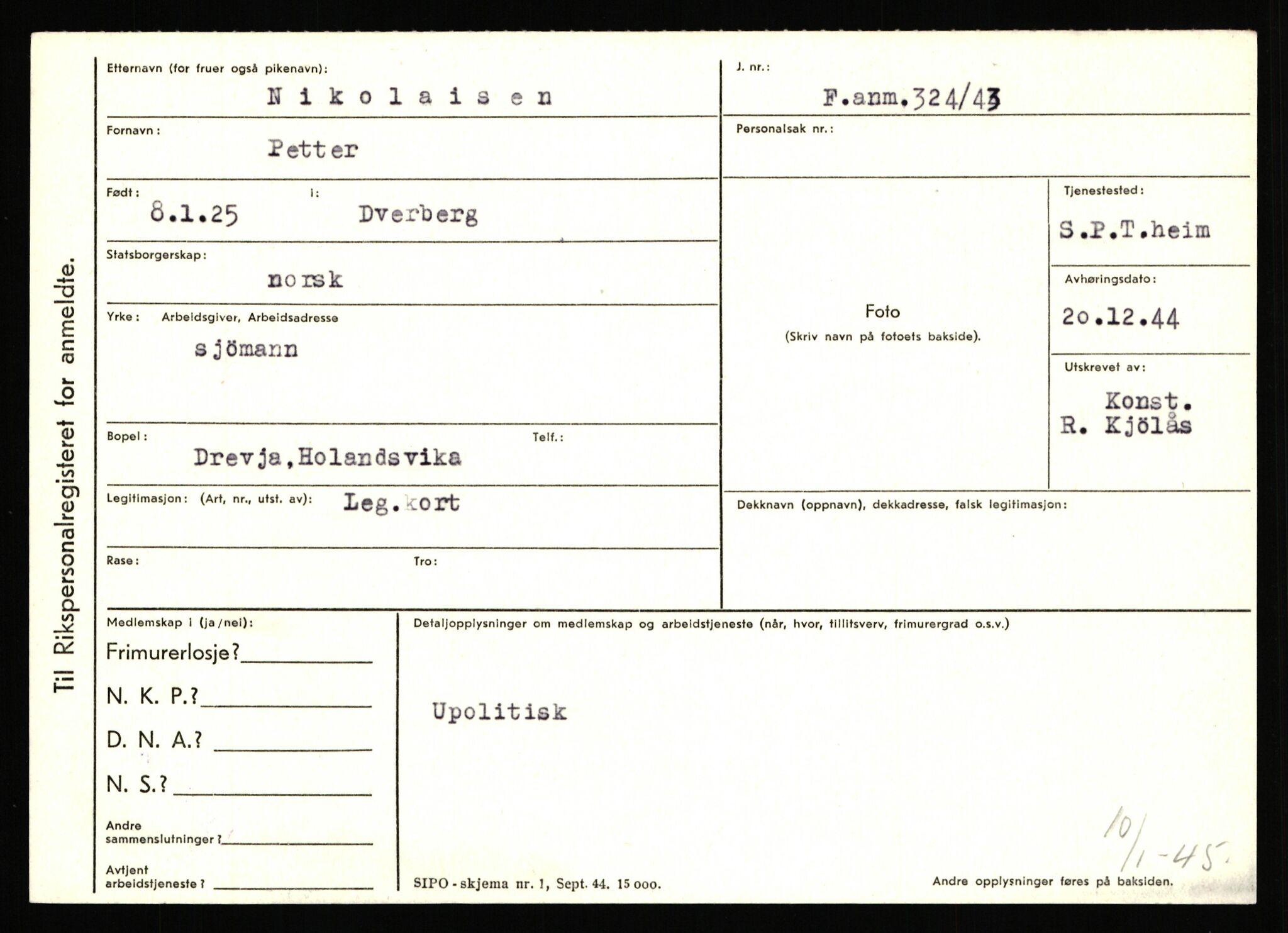 Statspolitiet - Hovedkontoret / Osloavdelingen, AV/RA-S-1329/C/Ca/L0011: Molberg - Nøstvold, 1943-1945, p. 2301