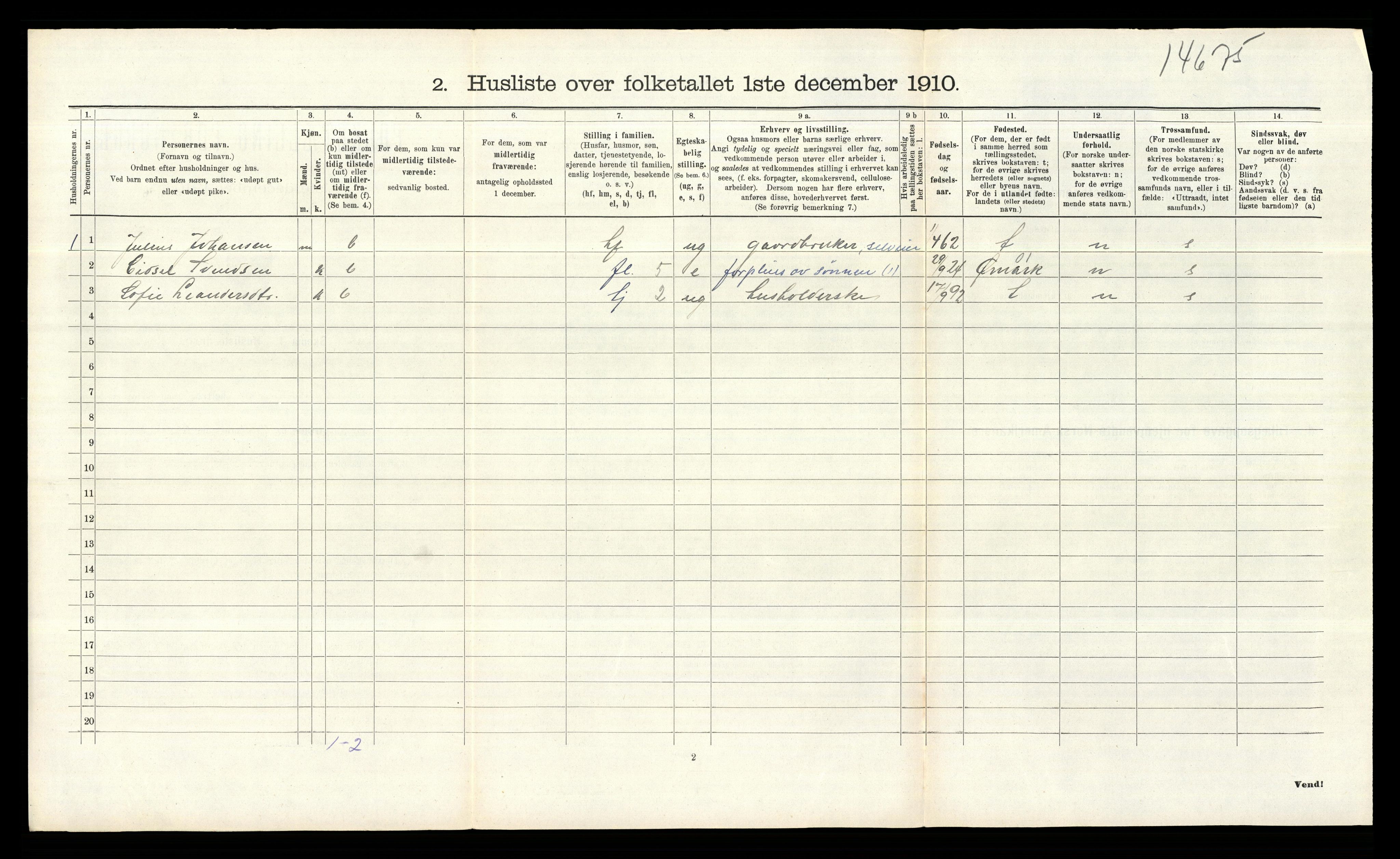 RA, 1910 census for Rødenes, 1910, p. 126