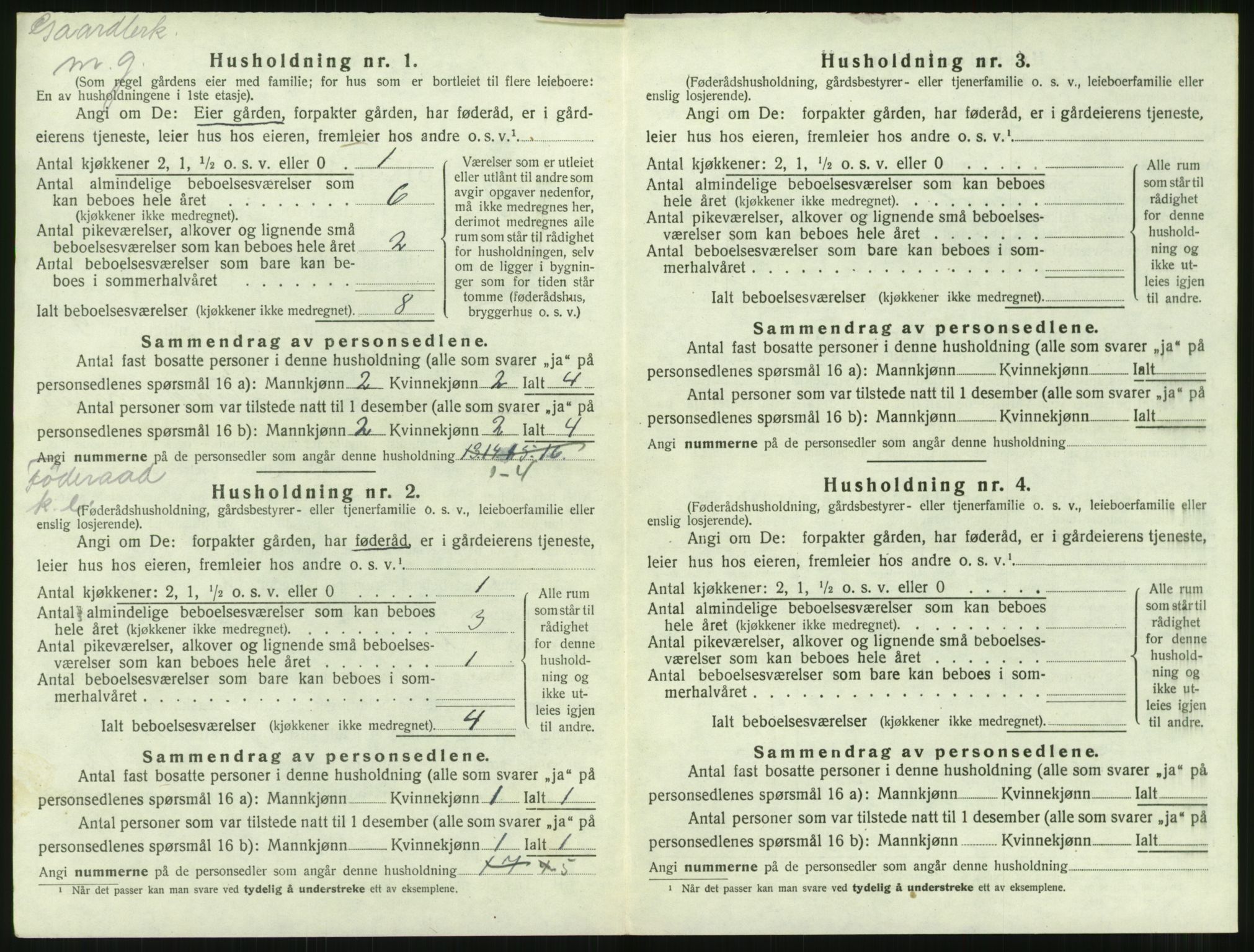 SAT, 1920 census for Tingvoll, 1920, p. 703