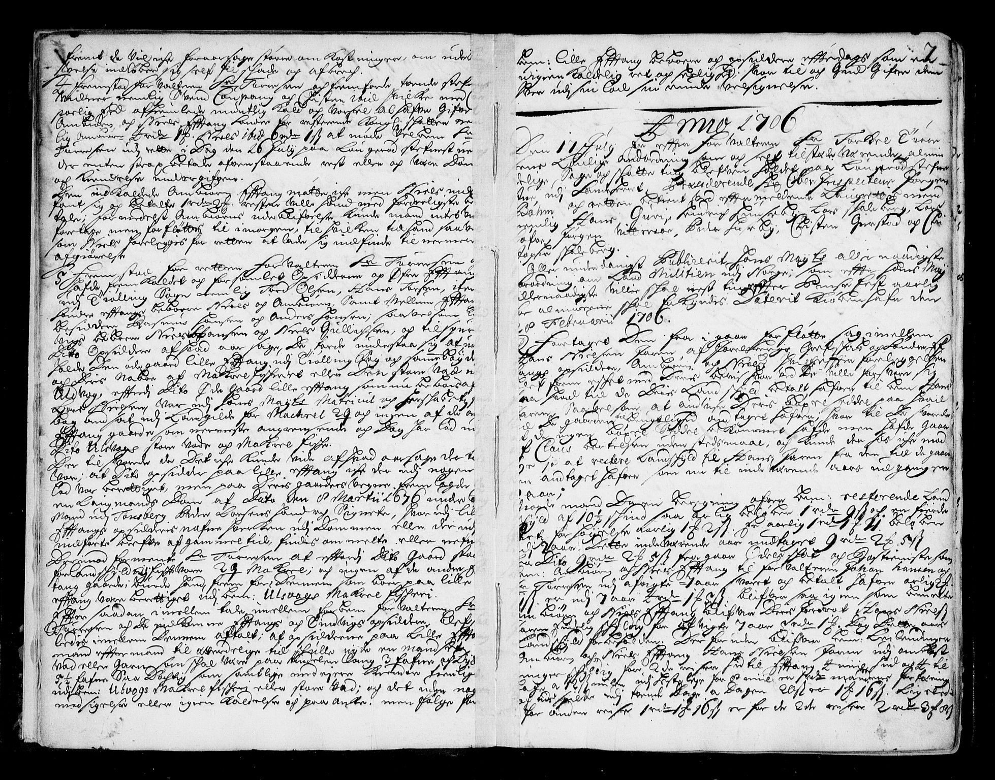 Larvik sorenskriveri, AV/SAKO-A-83/F/Fa/L0011: Tingbok, 1706-1710, p. 7