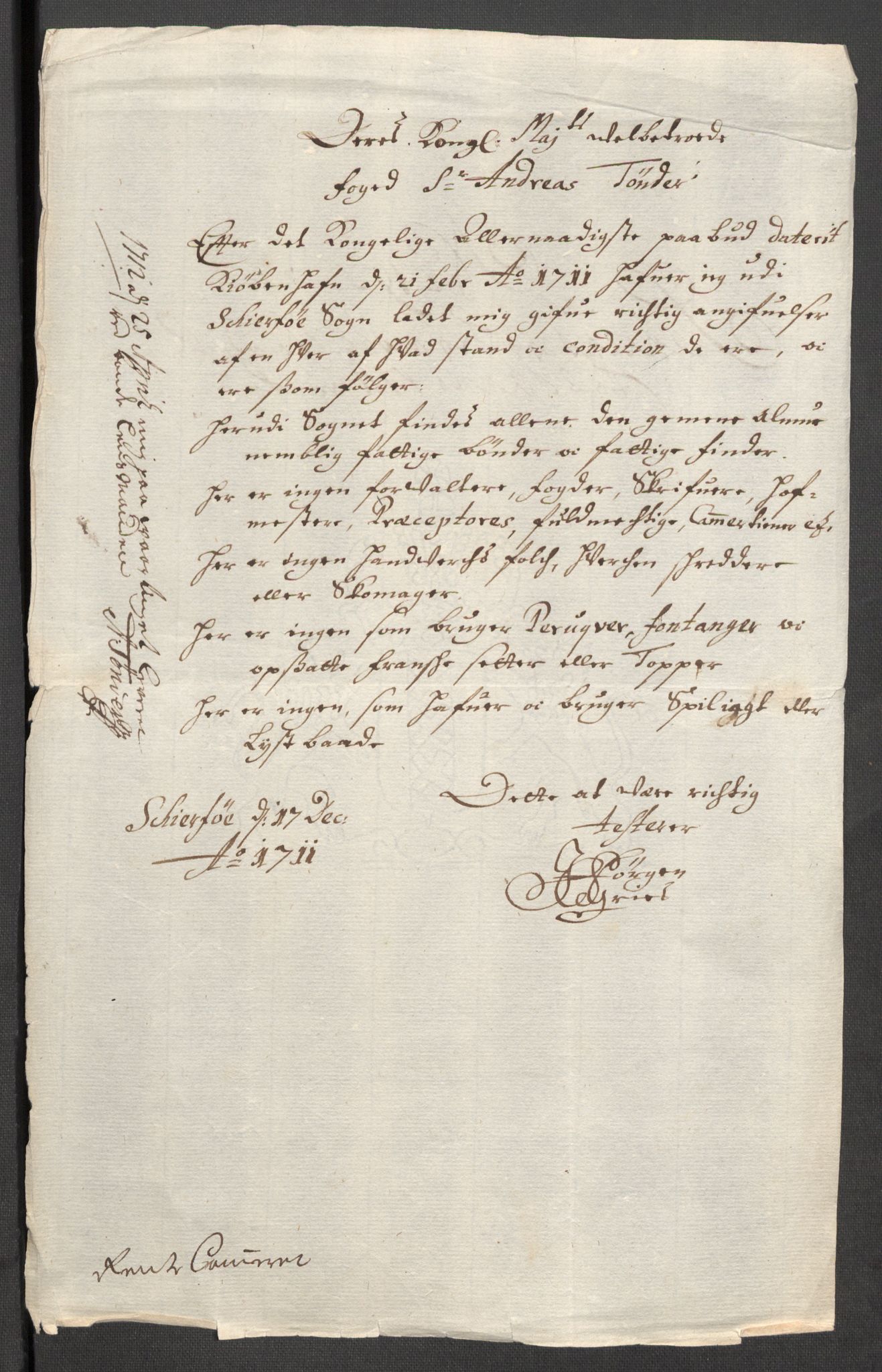 Rentekammeret inntil 1814, Reviderte regnskaper, Fogderegnskap, AV/RA-EA-4092/R68/L4758: Fogderegnskap Senja og Troms, 1711-1712, p. 110