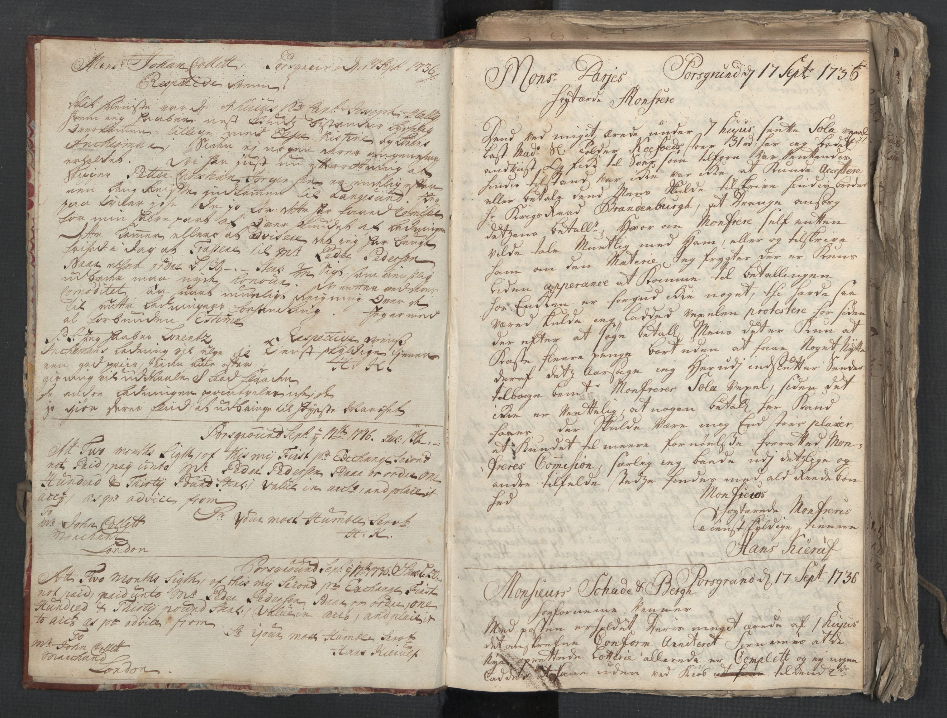 Bowman, James, RA/PA-0067/F/L0003/0001: Kopibok m.m. / Hans Kierulfs kopibok, 1736-1739, p. 3