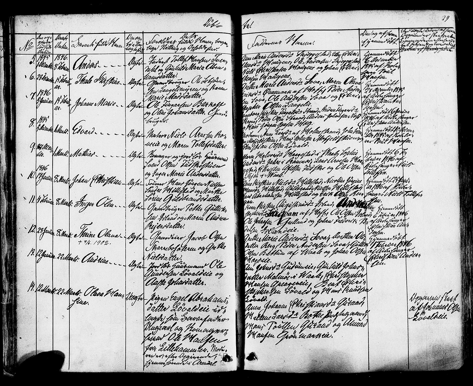 Botne kirkebøker, SAKO/A-340/F/Fa/L0006: Parish register (official) no. I 6, 1836-1877, p. 29