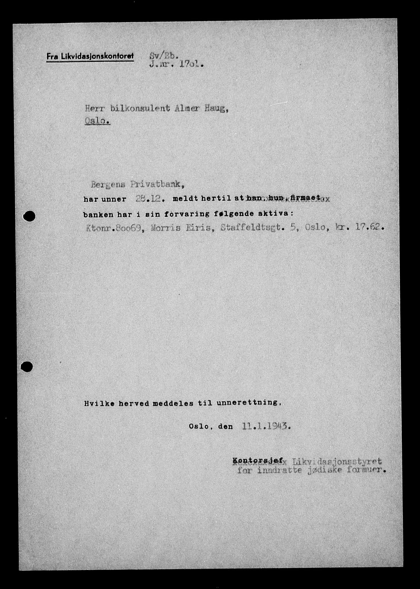 Justisdepartementet, Tilbakeføringskontoret for inndratte formuer, AV/RA-S-1564/H/Hc/Hcc/L0932: --, 1945-1947, p. 587