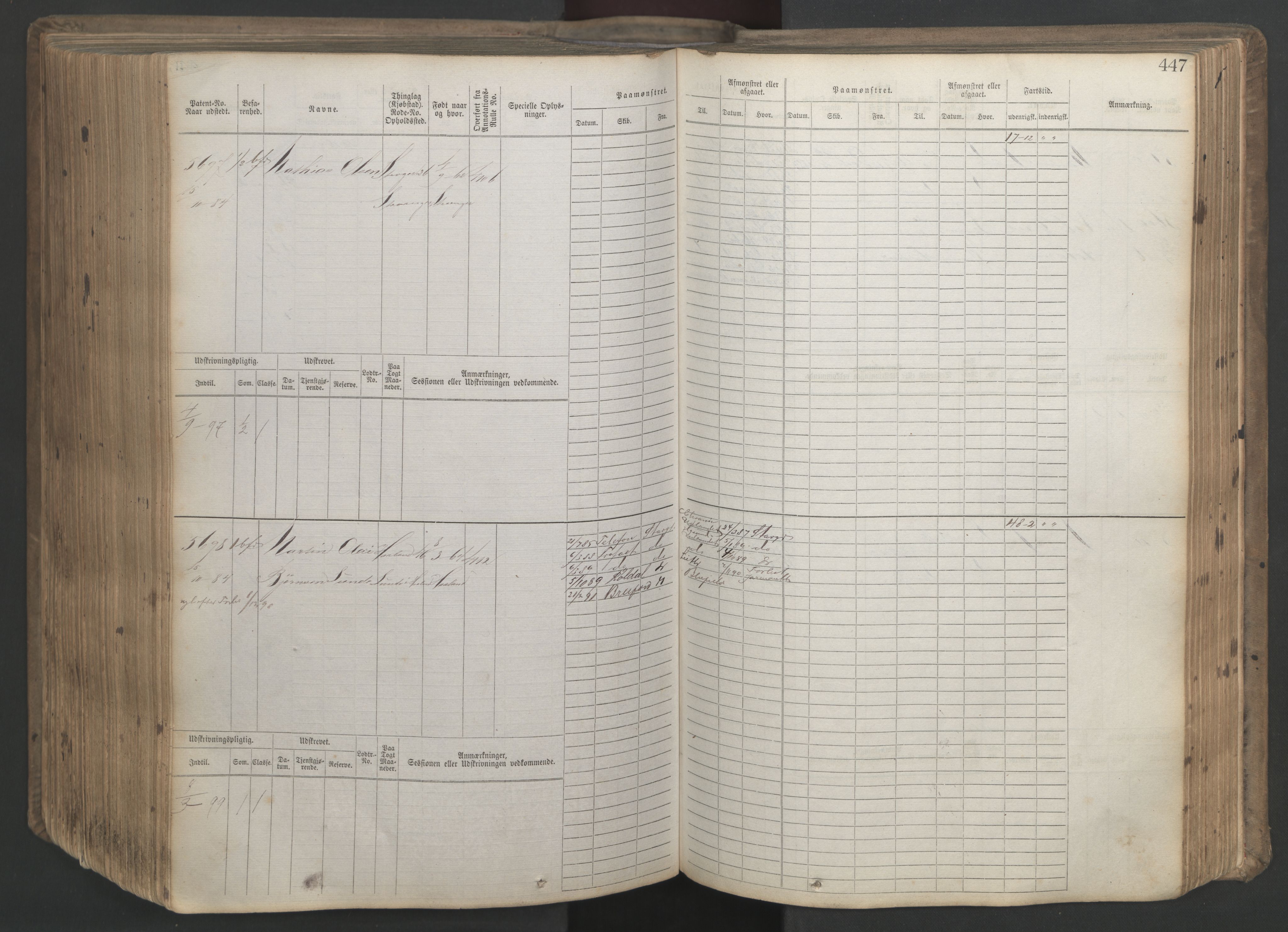 Stavanger sjømannskontor, AV/SAST-A-102006/F/Fb/Fbb/L0020: Sjøfartshovedrulle patnentnr. 4803-6004 (dublett), 1879, p. 452