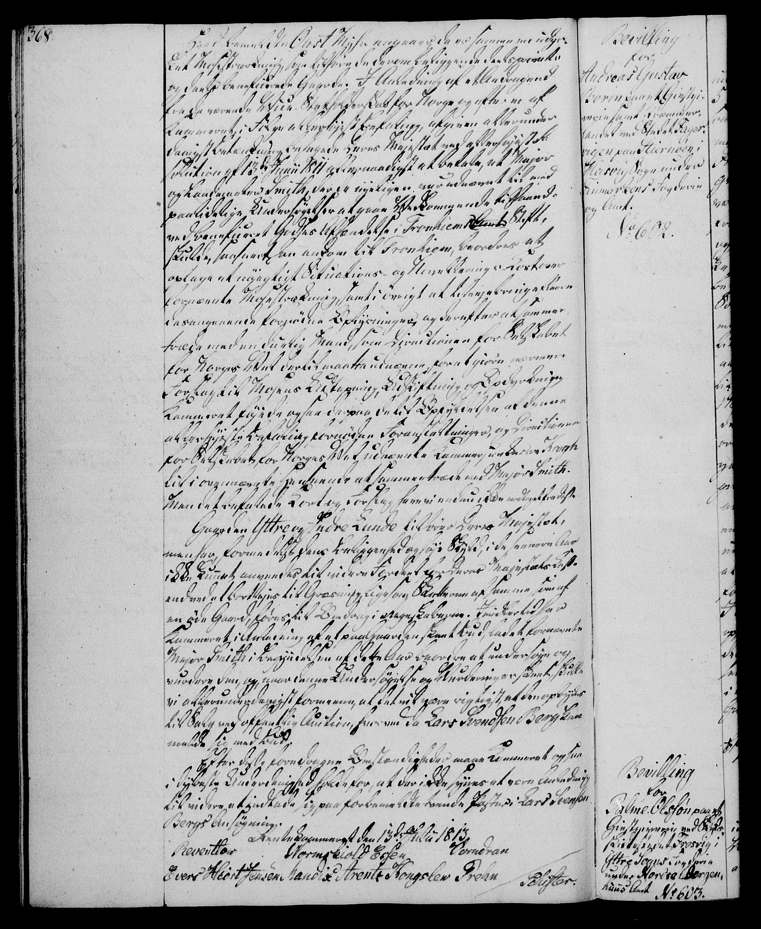 Rentekammeret, Kammerkanselliet, AV/RA-EA-3111/G/Gg/Gga/L0020: Norsk ekspedisjonsprotokoll med register (merket RK 53.20), 1811-1814, p. 368