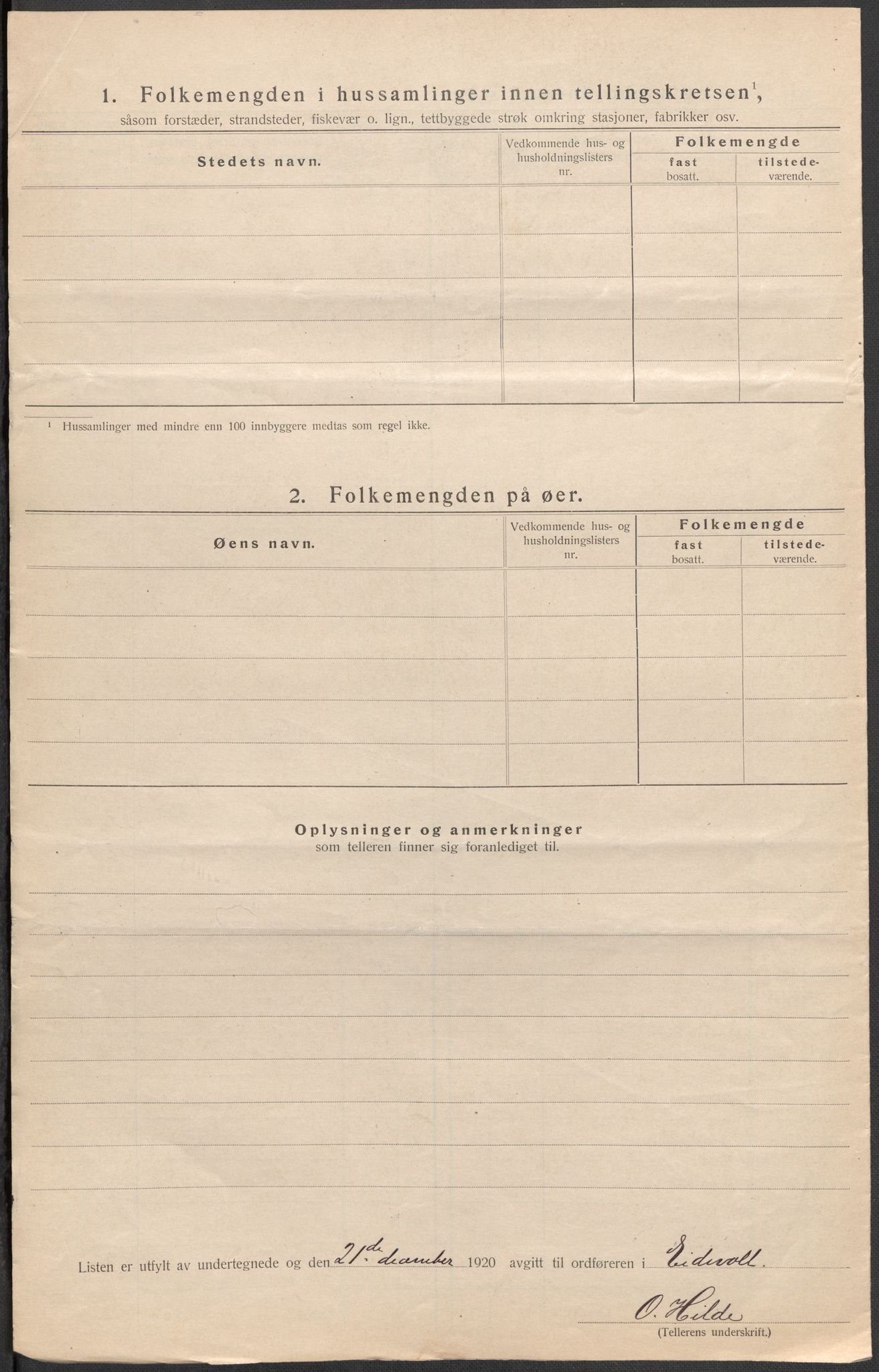 SAO, 1920 census for Eidsvoll, 1920, p. 37