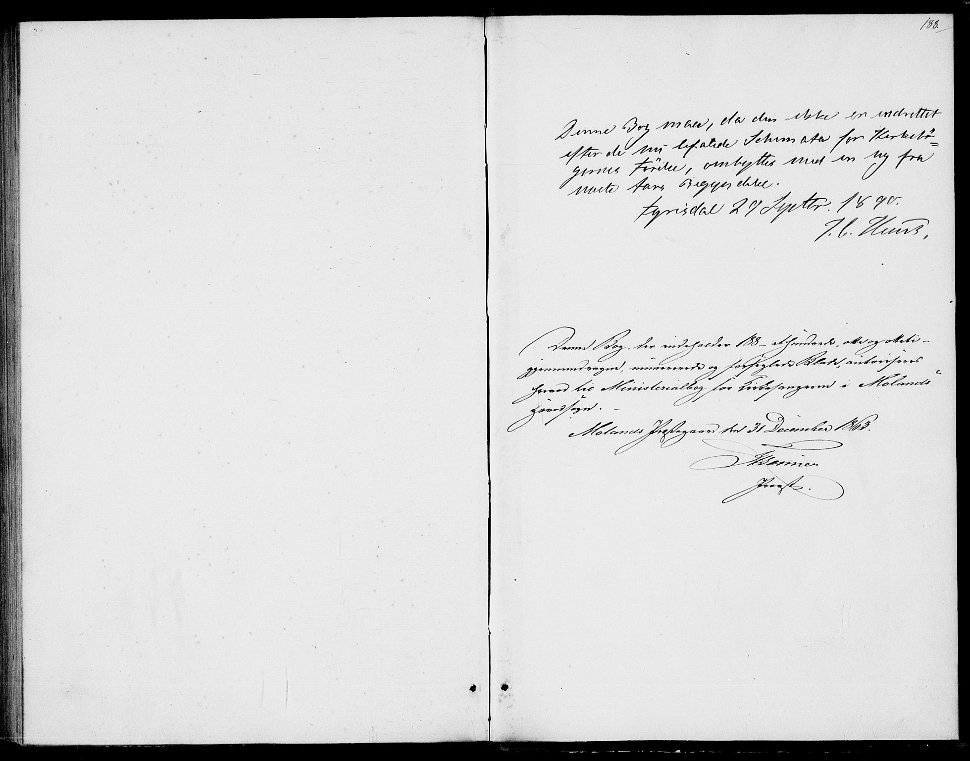 Fyresdal kirkebøker, SAKO/A-263/G/Ga/L0004: Parish register (copy) no. I 4, 1864-1892, p. 188
