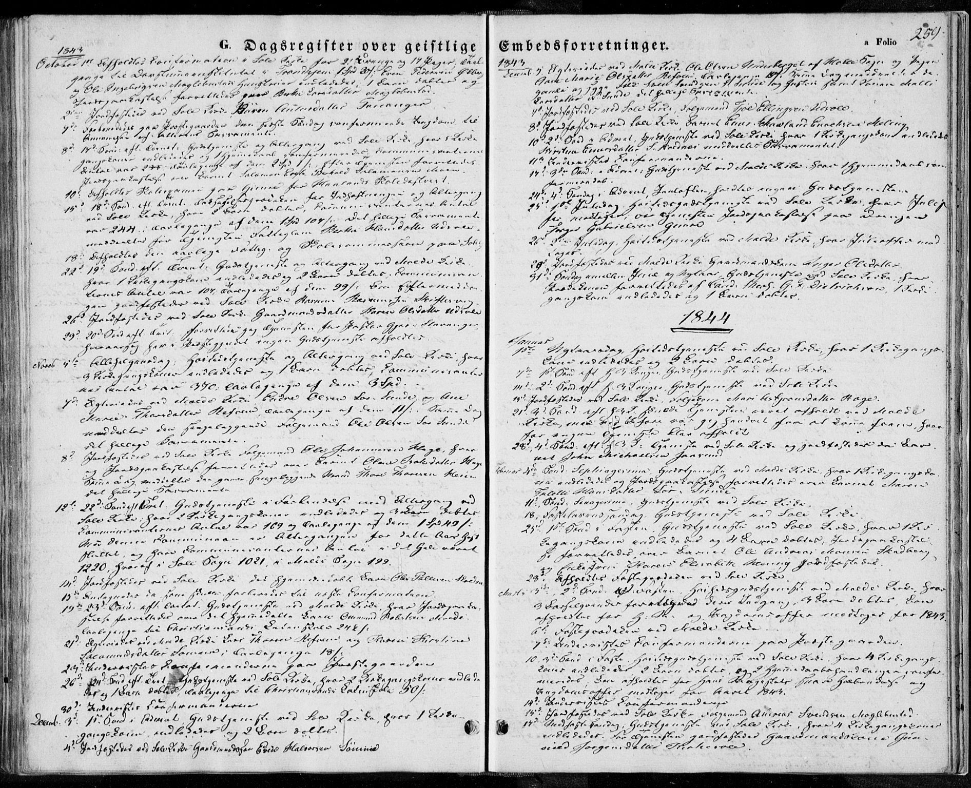 Håland sokneprestkontor, SAST/A-101802/001/30BA/L0006: Parish register (official) no. A 6, 1842-1853, p. 259
